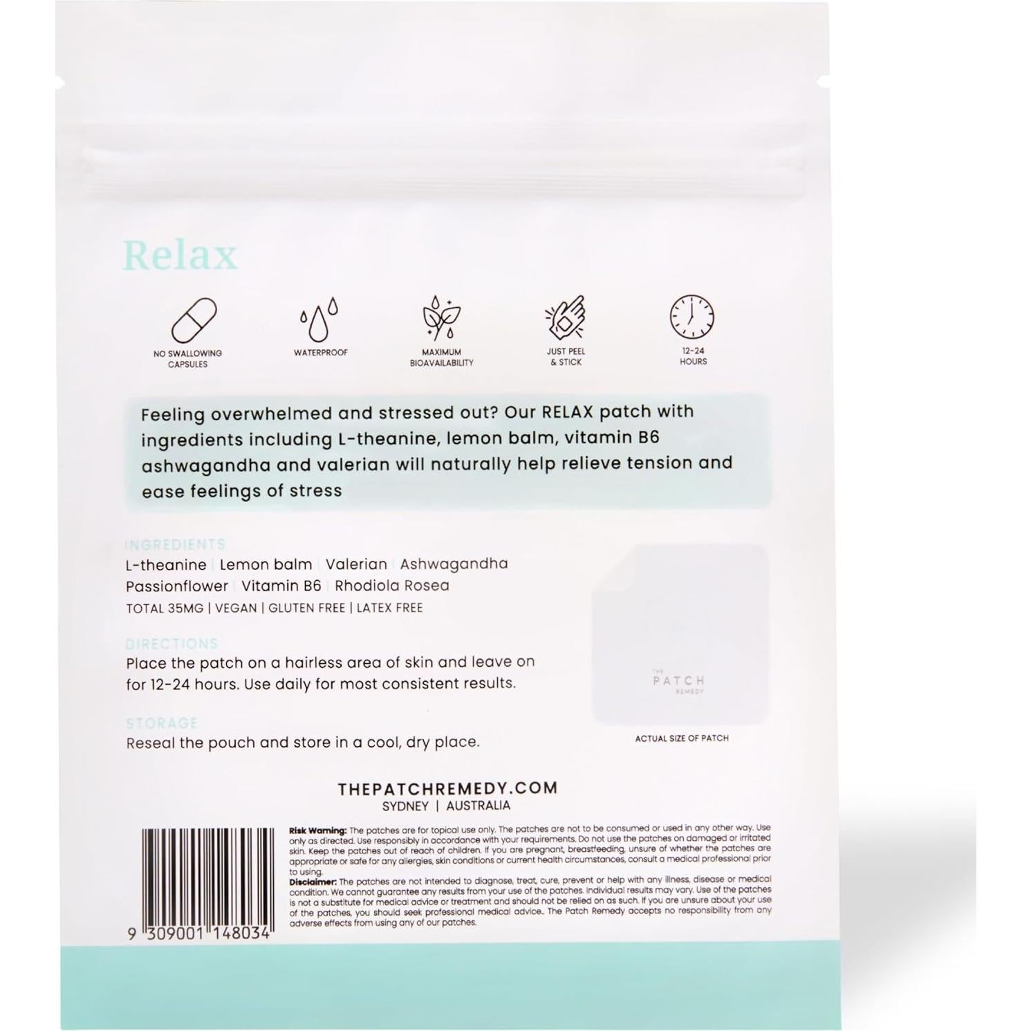 Parches de Relajación The Patch Remedy 30 Parches Calmantes