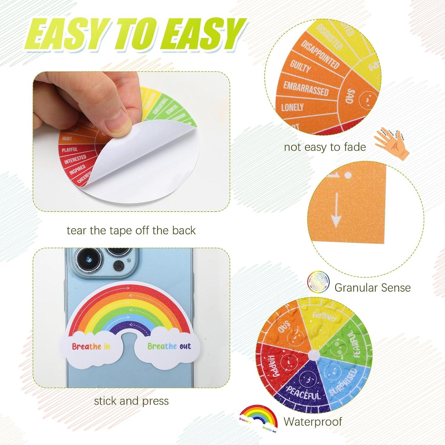 Stickers Sensoriales de Ansiedad Tenceur 120 Pcs Coloridos