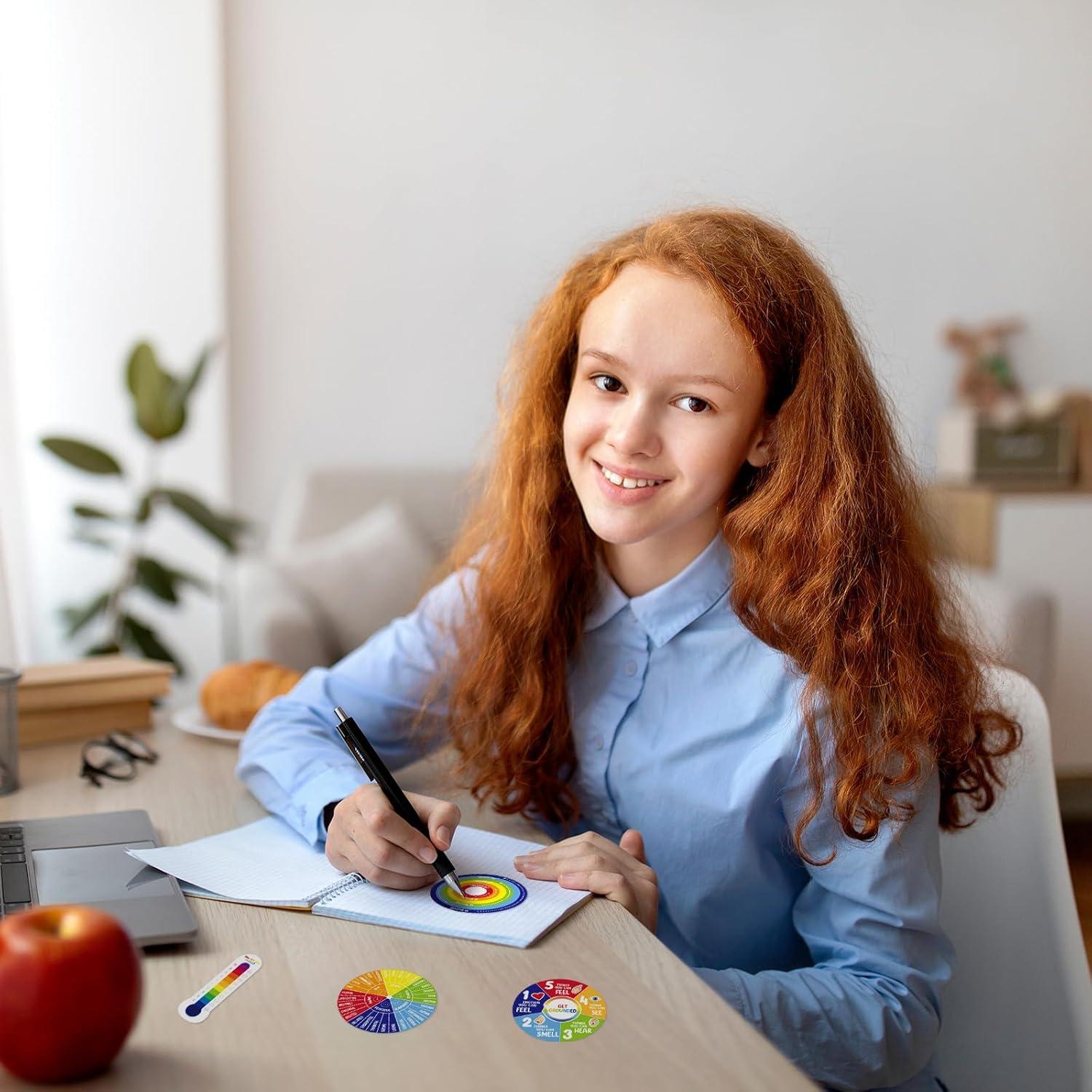 Stickers Sensoriales de Ansiedad Tenceur 120 Pcs Coloridos