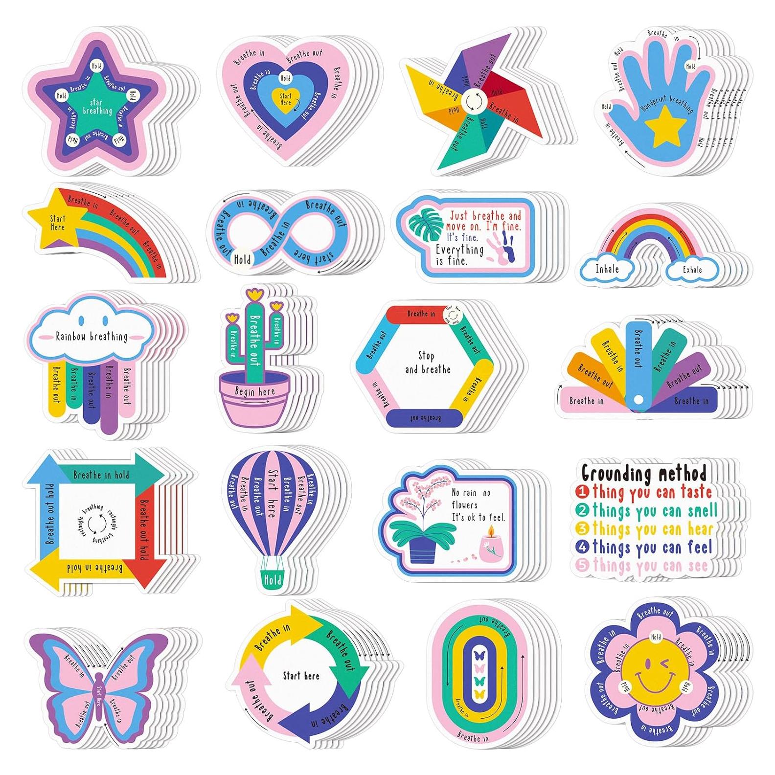 Etiquetas Sensoriales Kosiz 120 Pcs Alivio Estrés Adultos