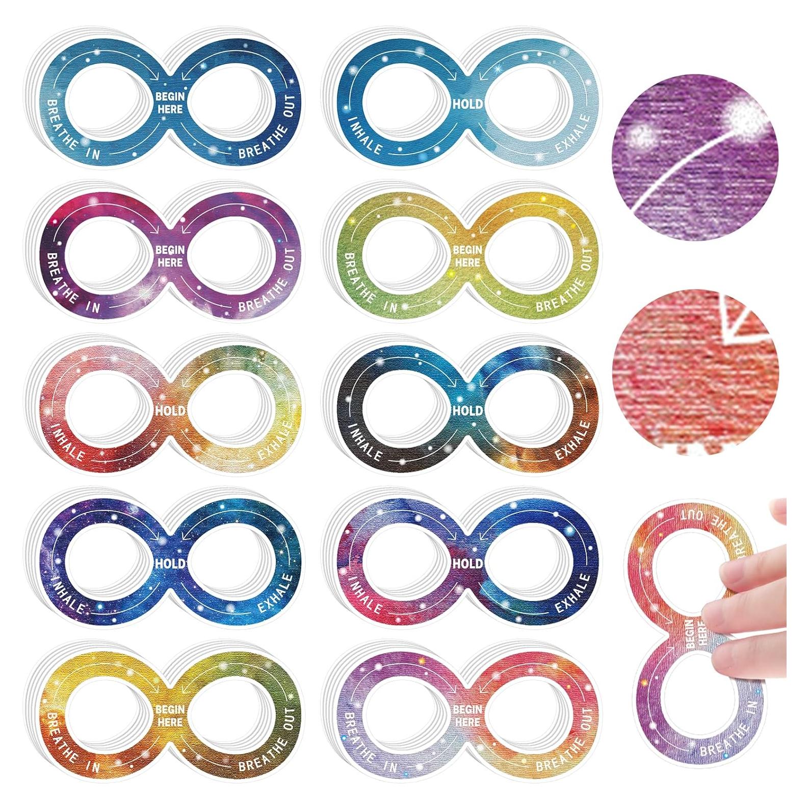 80 Etiquetas Sensoriales Crtiin para Alivio de Estrés 2.5x10 cm