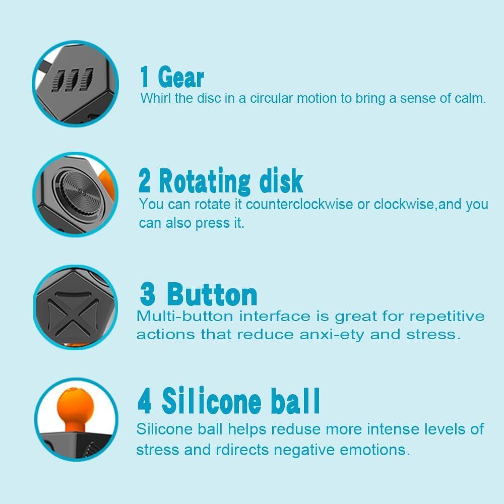Juguete Antiestrés HerMeng 12 Caras Alivio Ansiedad