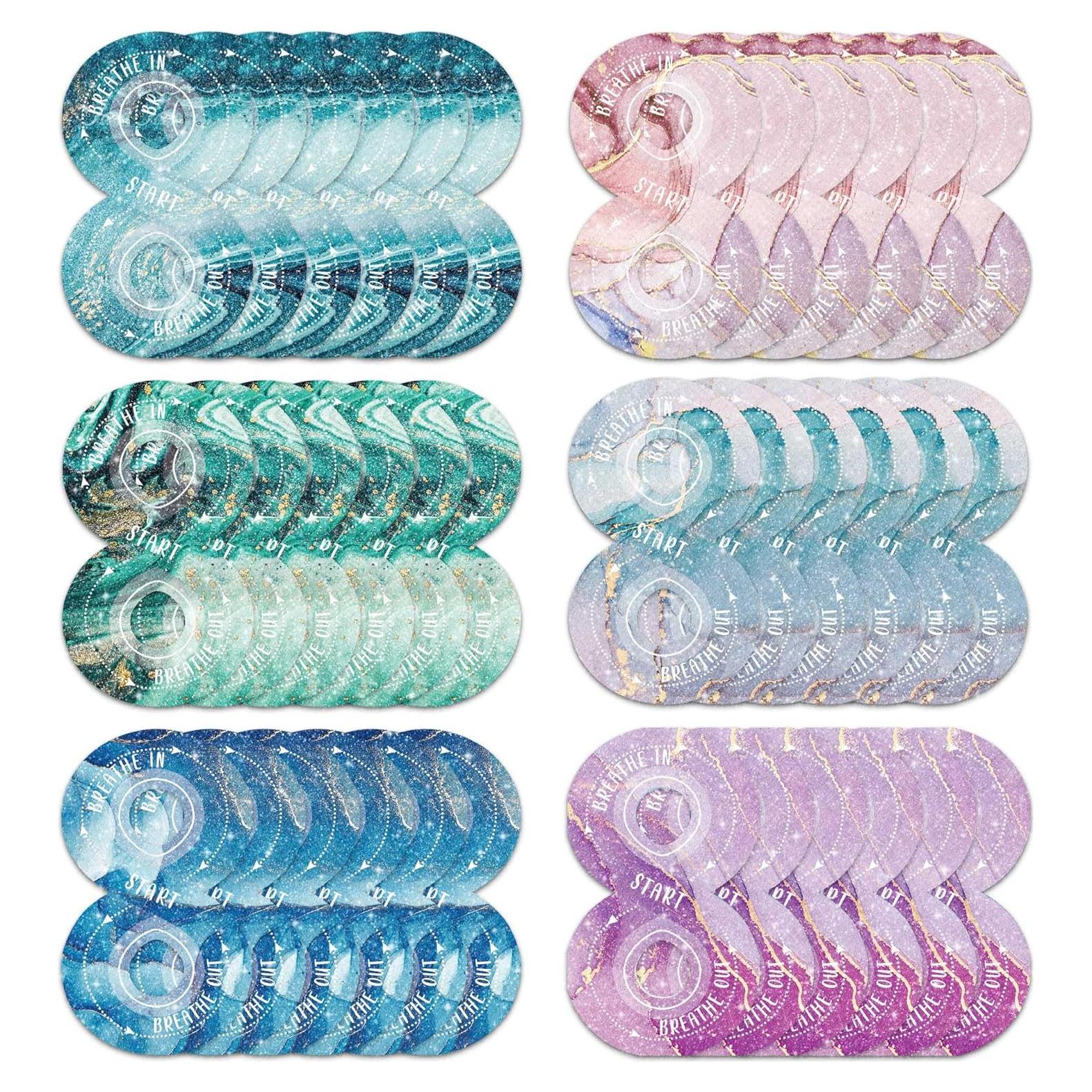 36 Calcomanías Calmantes Huimdery Multicolor Antiestrés