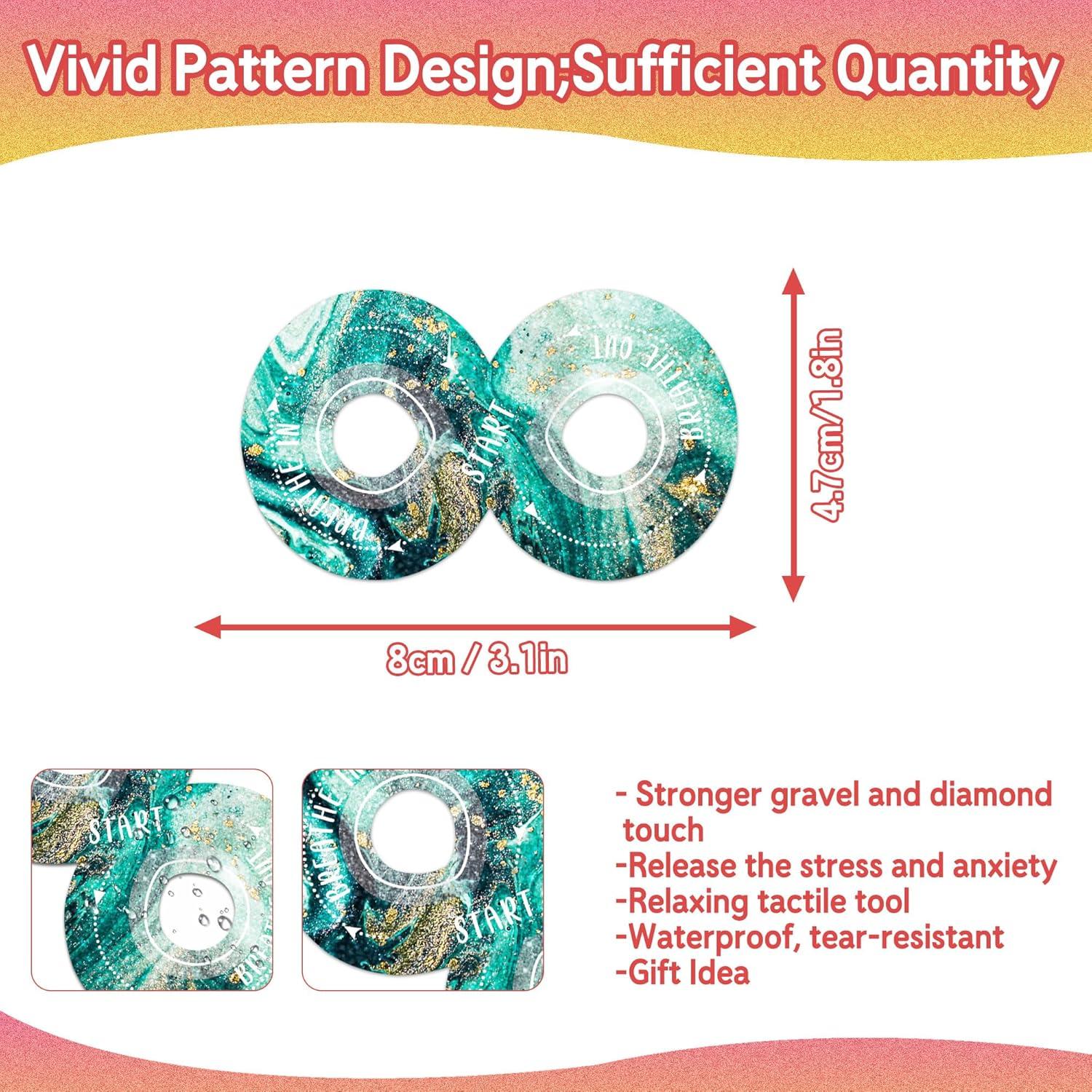 36 Calcomanías Calmantes Huimdery Multicolor Antiestrés