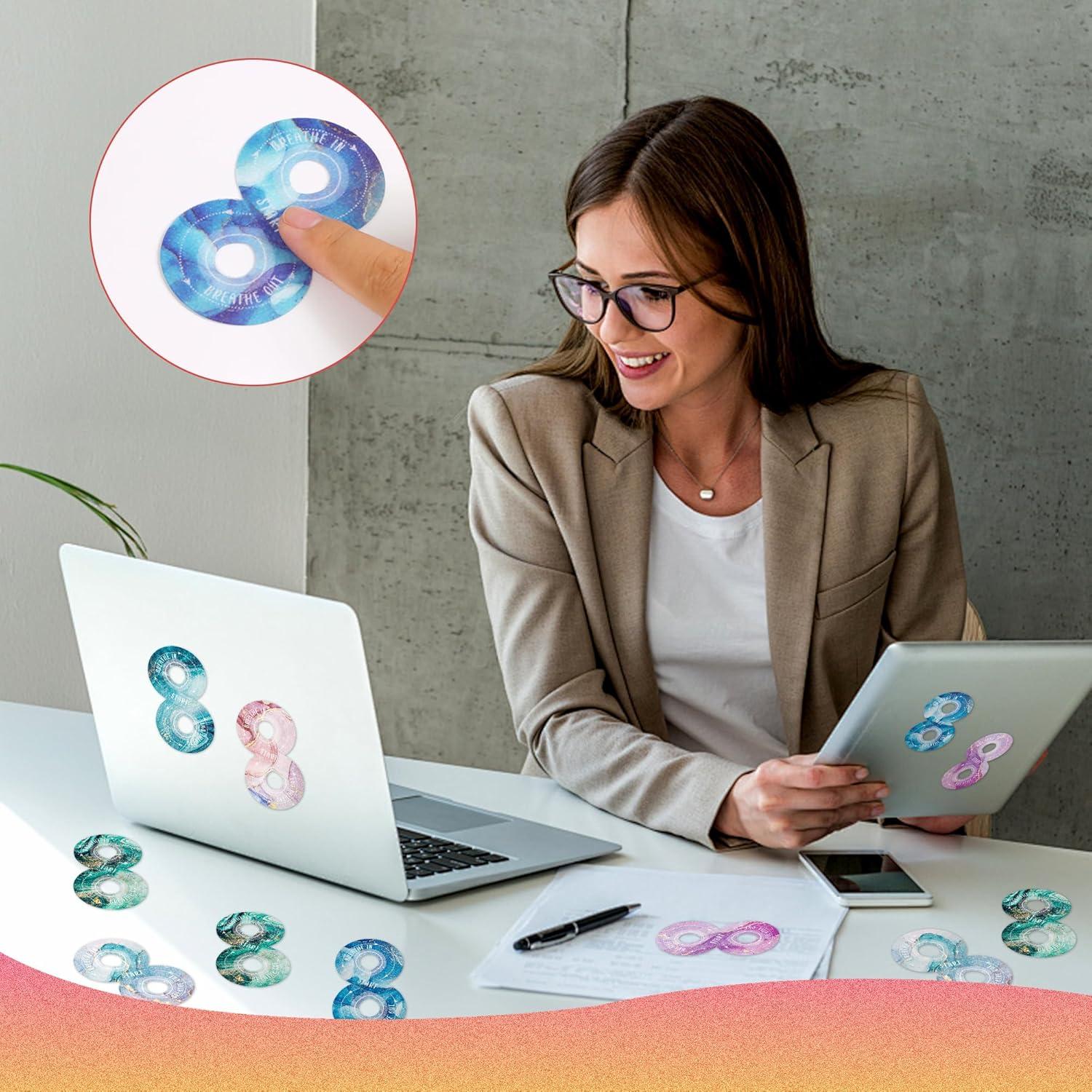 36 Calcomanías Calmantes Huimdery Multicolor Antiestrés