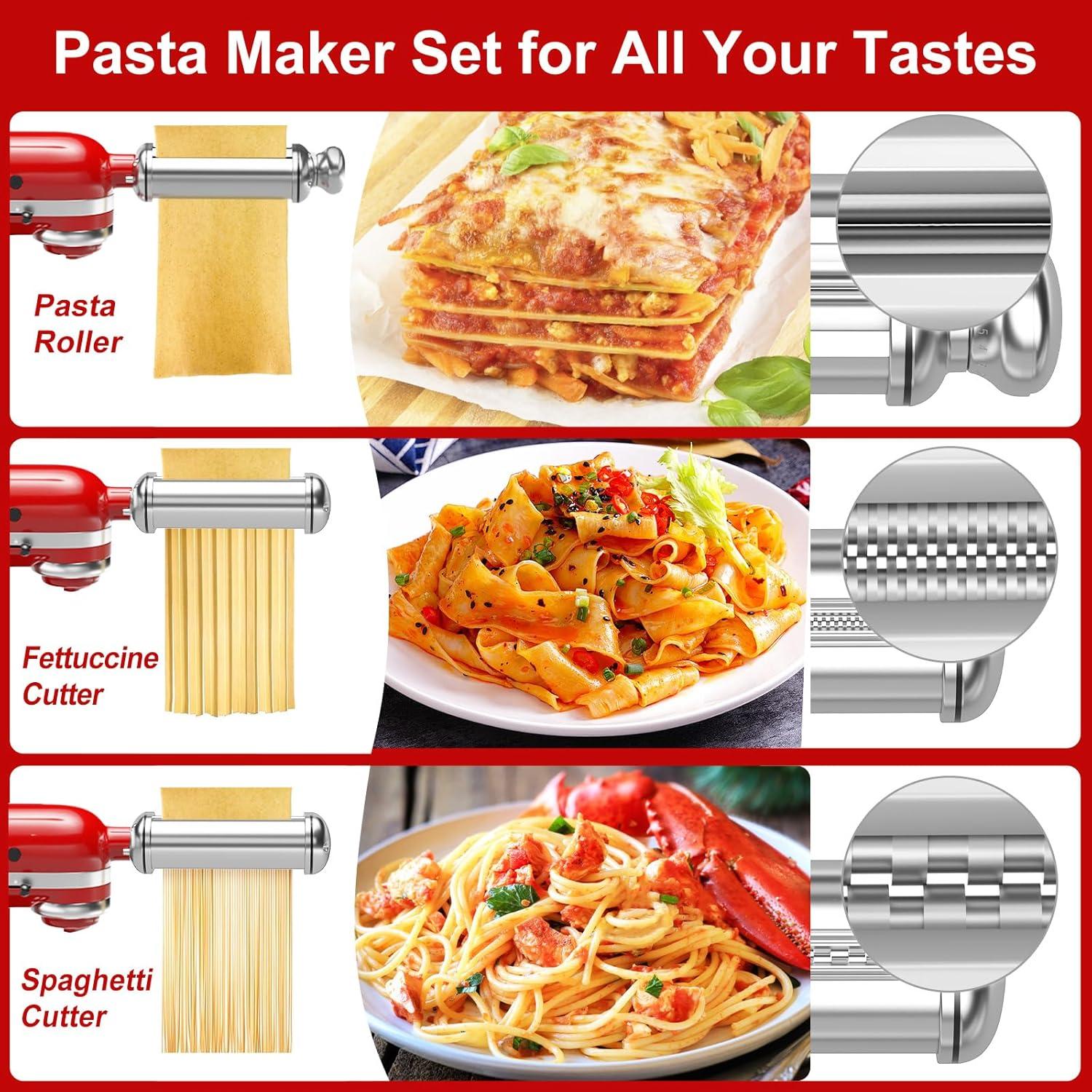 Juego de Accesorios Pasta ZACME para KitchenAid 3 Piezas