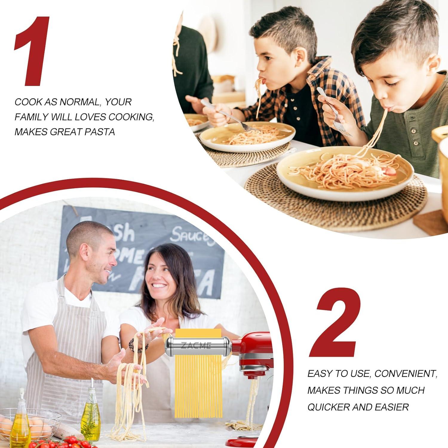 Juego de Accesorios Pasta ZACME para KitchenAid 3 Piezas