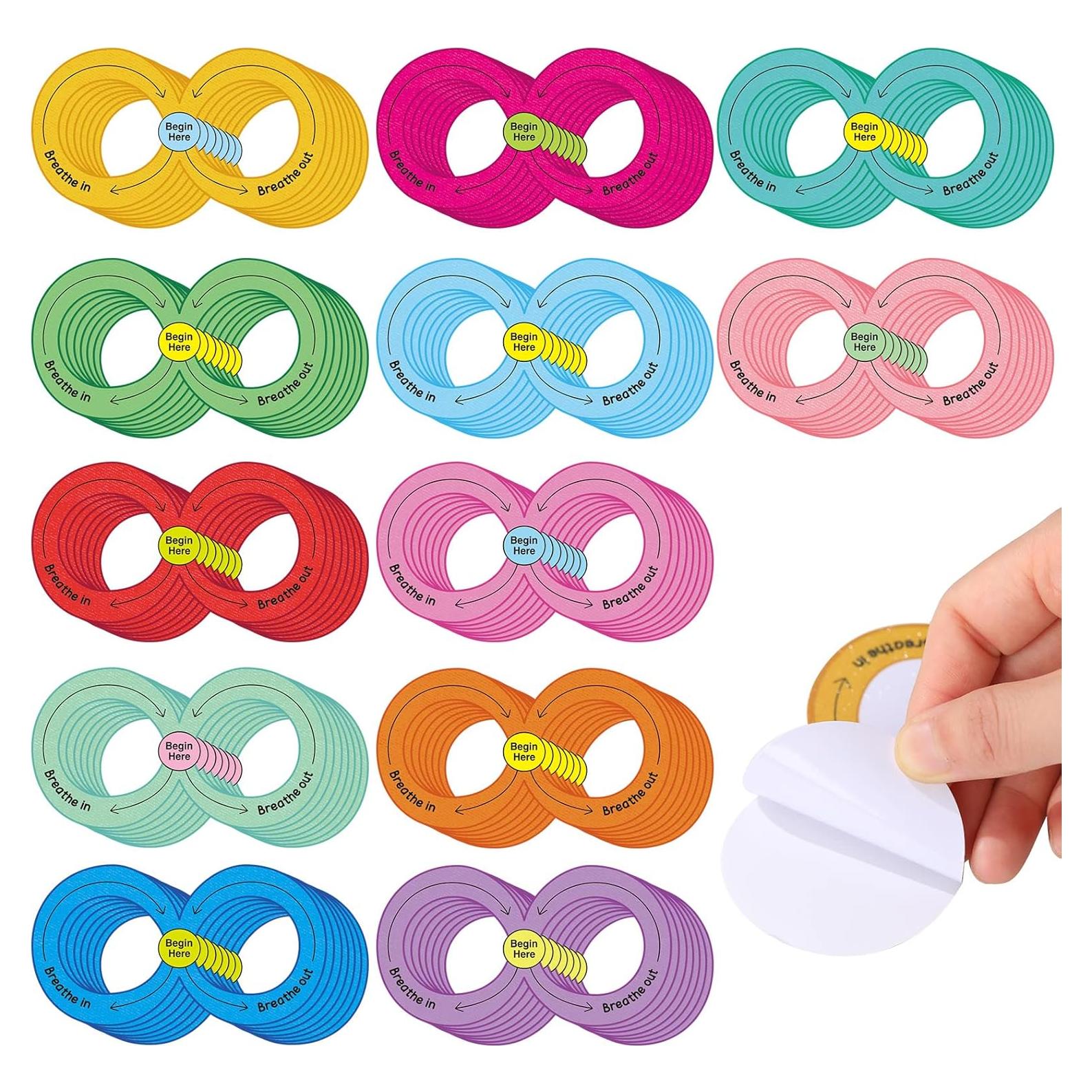 Calcomanías Sensoriales Geyee 48 Pcs Alivio Ansiedad