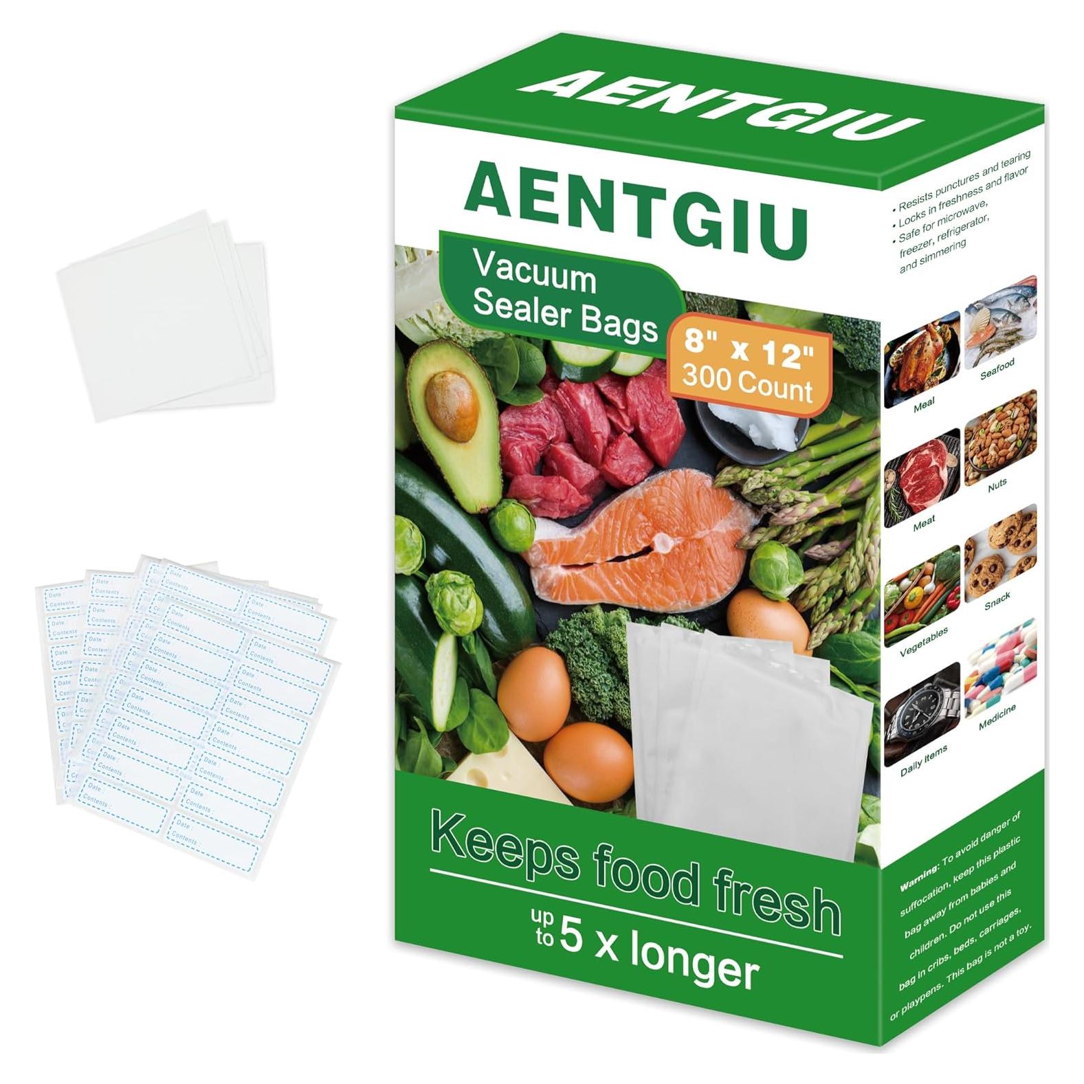 Bolsas de Sellado al Vacío AENTGIU 300 Cuentas 20x30 cm