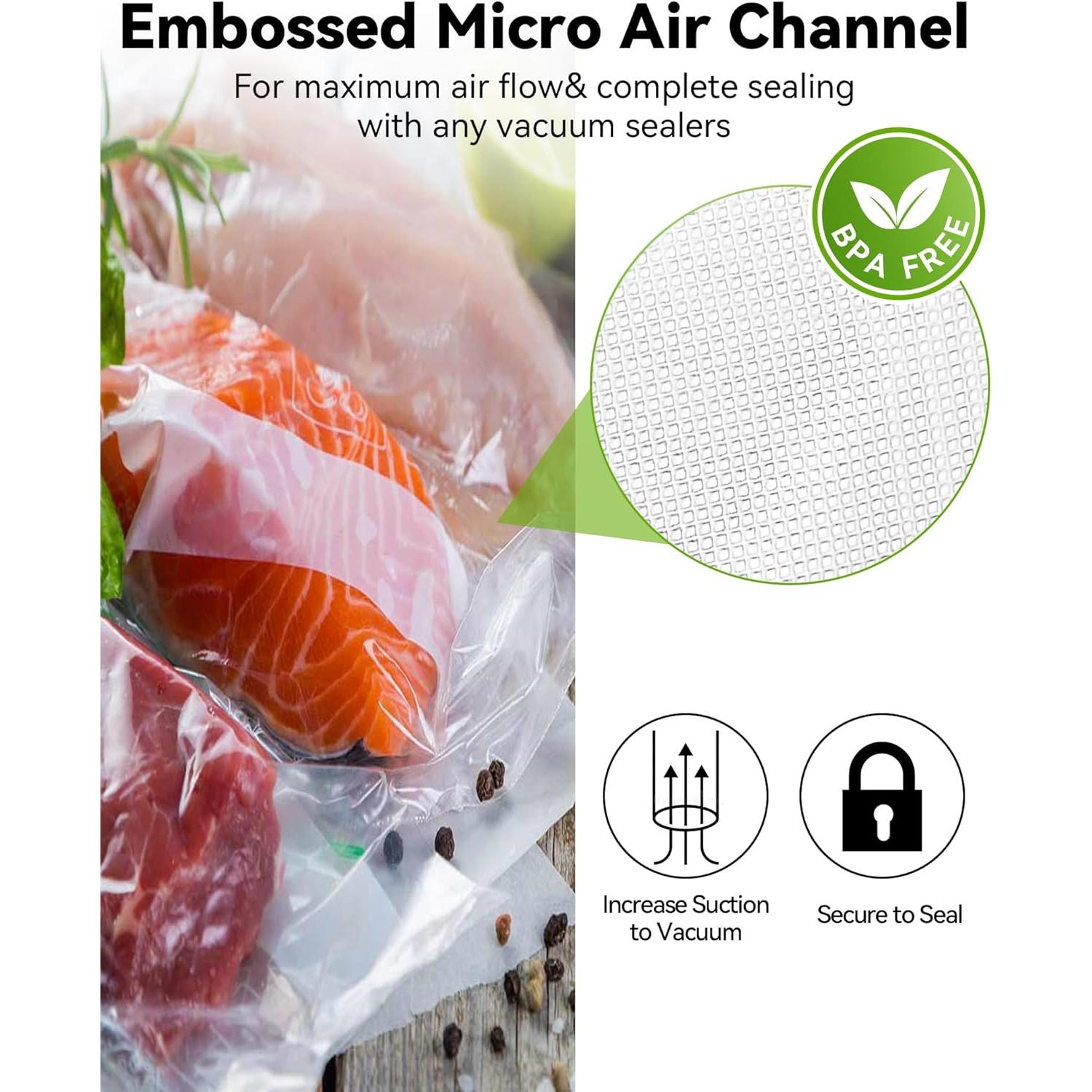 Bolsas de Sellado al Vacío AENTGIU 300 Cuentas 20x30 cm