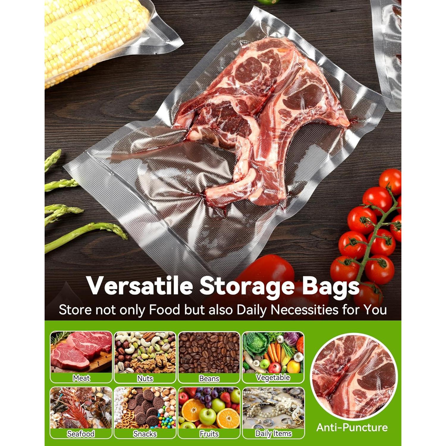 Bolsas de Sellado al Vacío AENTGIU 300 Cuentas 20x30 cm