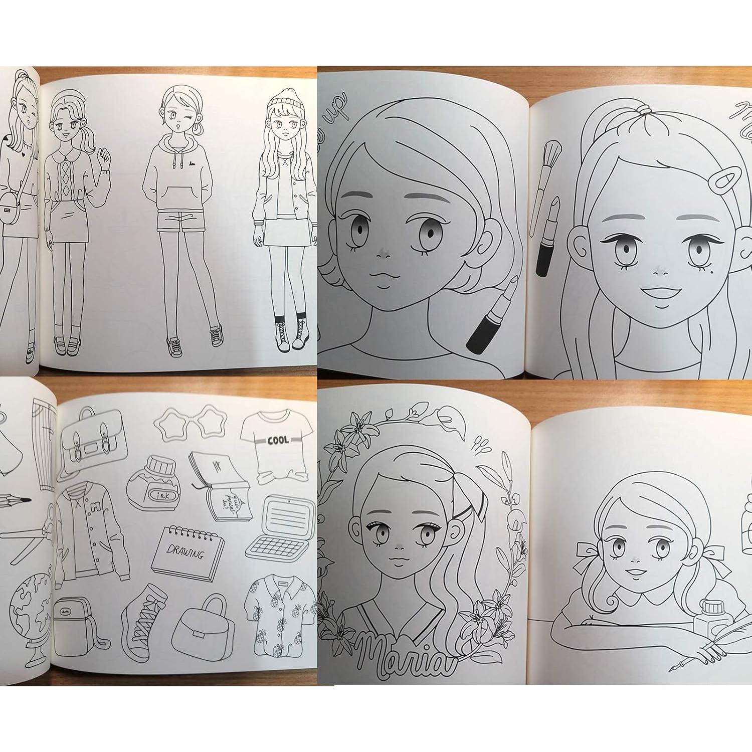 Libro para Colorear Adultos EBORA Terapia Anti Estrés 96 Páginas