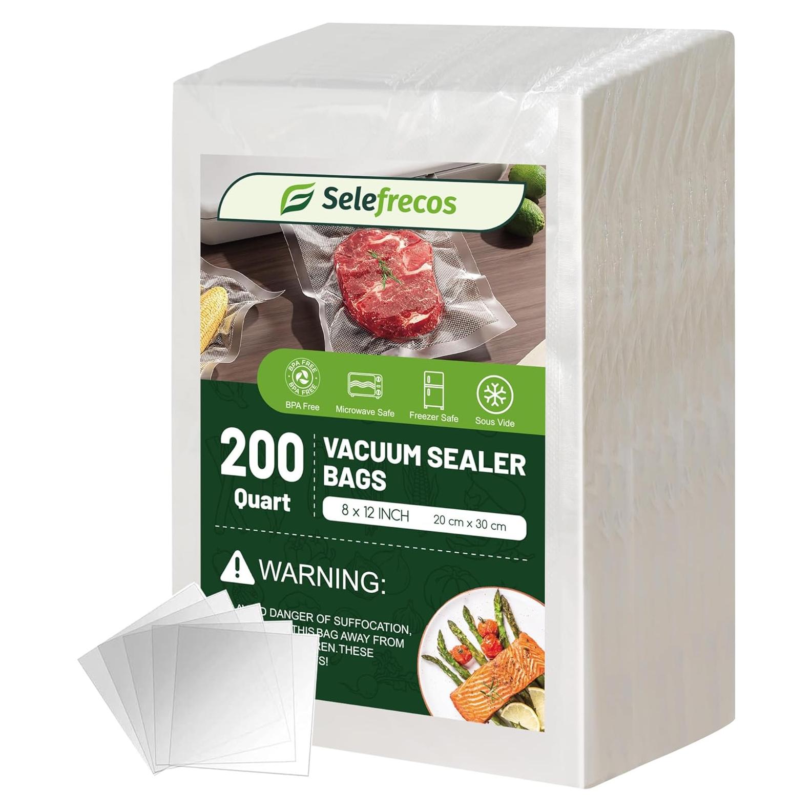 Bolsas de Sellado al Vacío Sin BPA 20x30 cm 200 Unidades