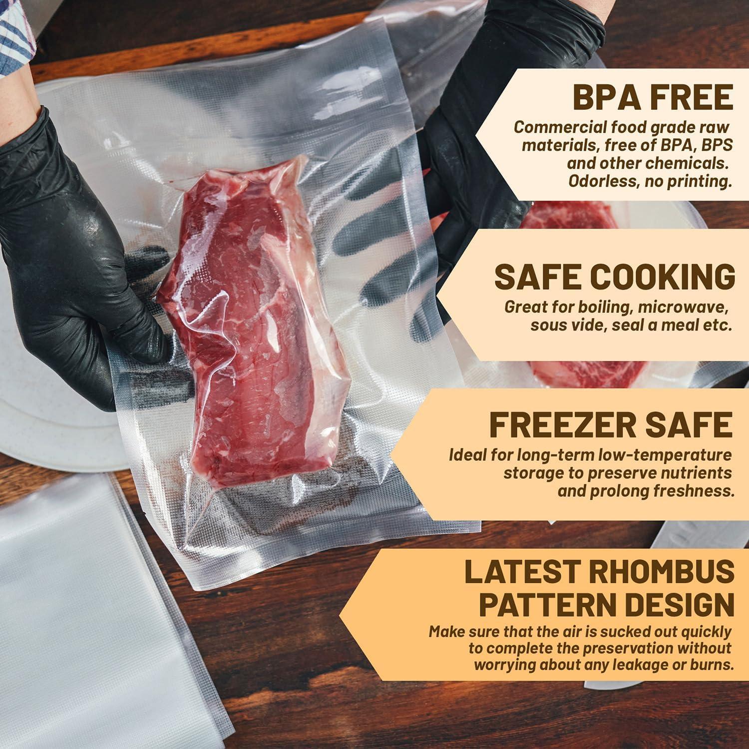 Bolsas de Sellado al Vacío Sin BPA 20x30 cm 200 Unidades