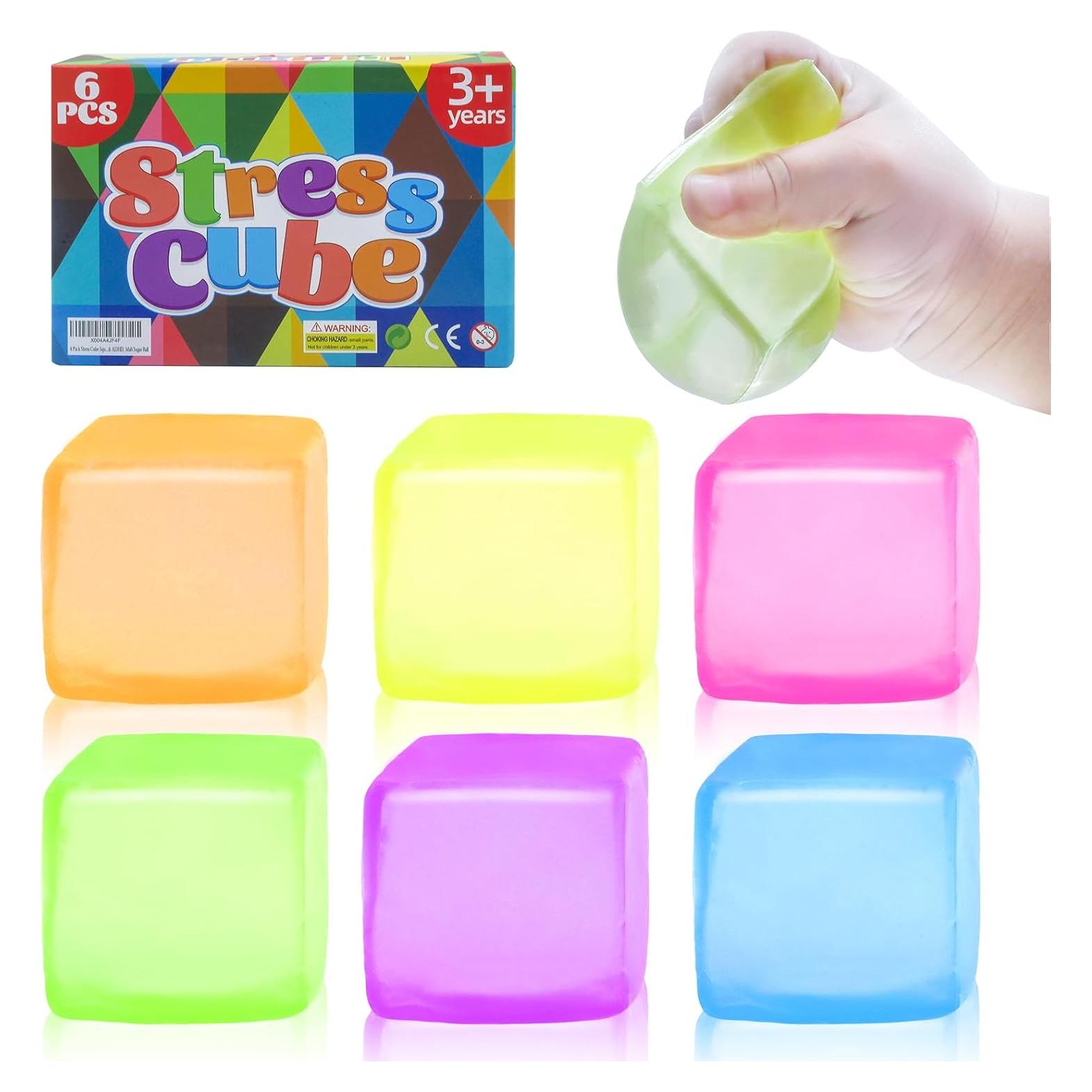 Paquete de 6 Pelotas Antiestrés Squishy Liqilamii 4 cm