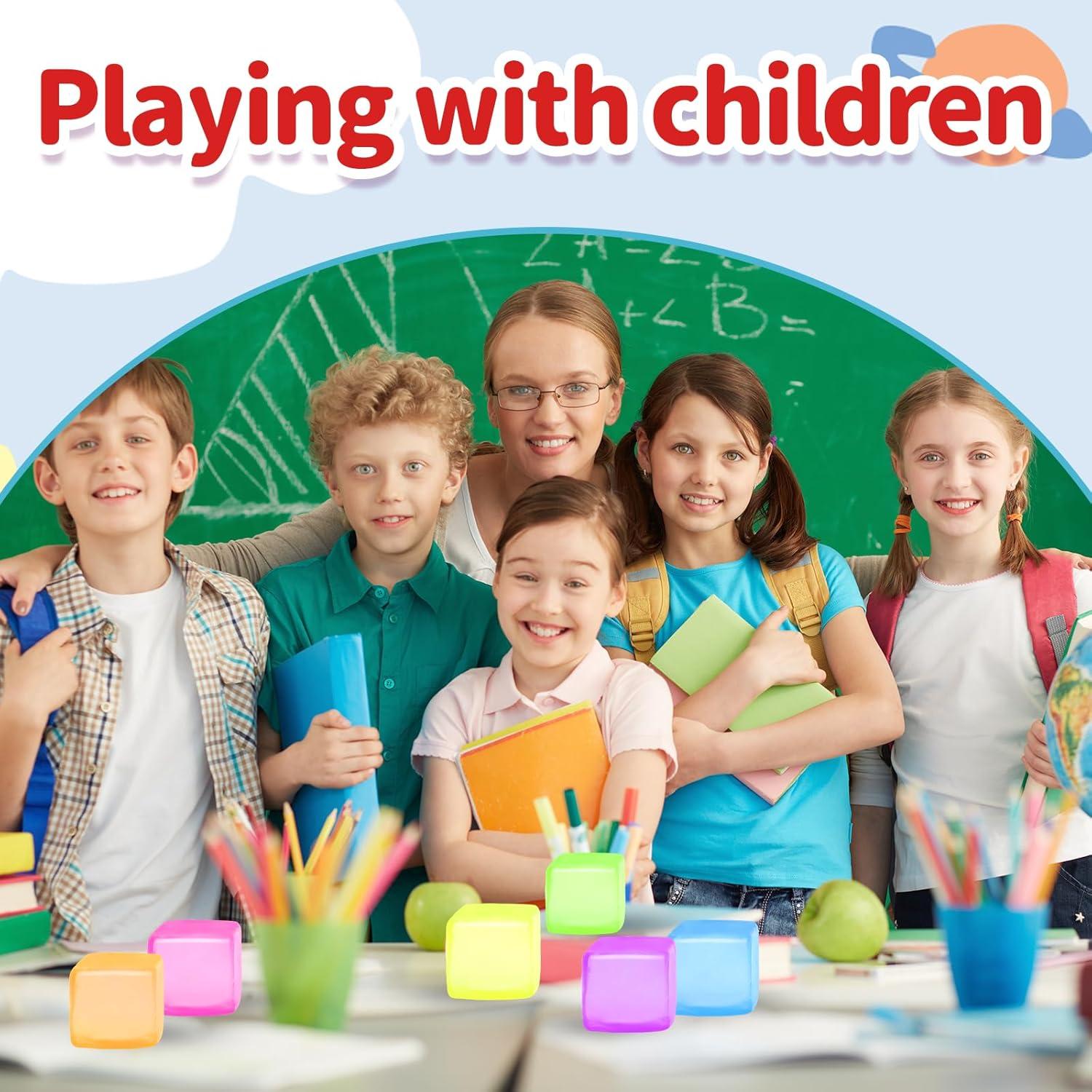 Paquete de 6 Pelotas Antiestrés Squishy Liqilamii 4 cm