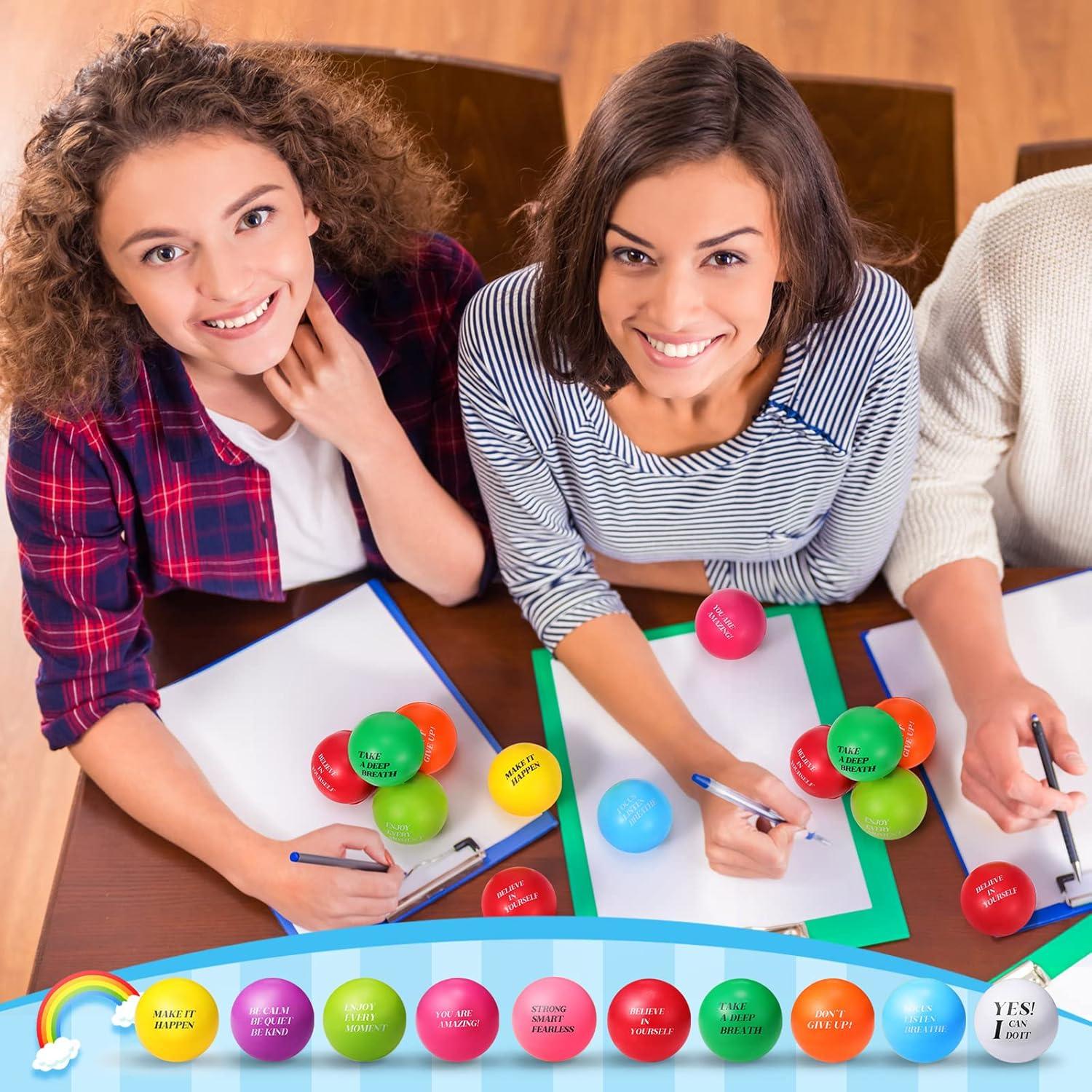 Pelotas de Estrés Motivacionales Sotiff 100 Piezas Coloridas