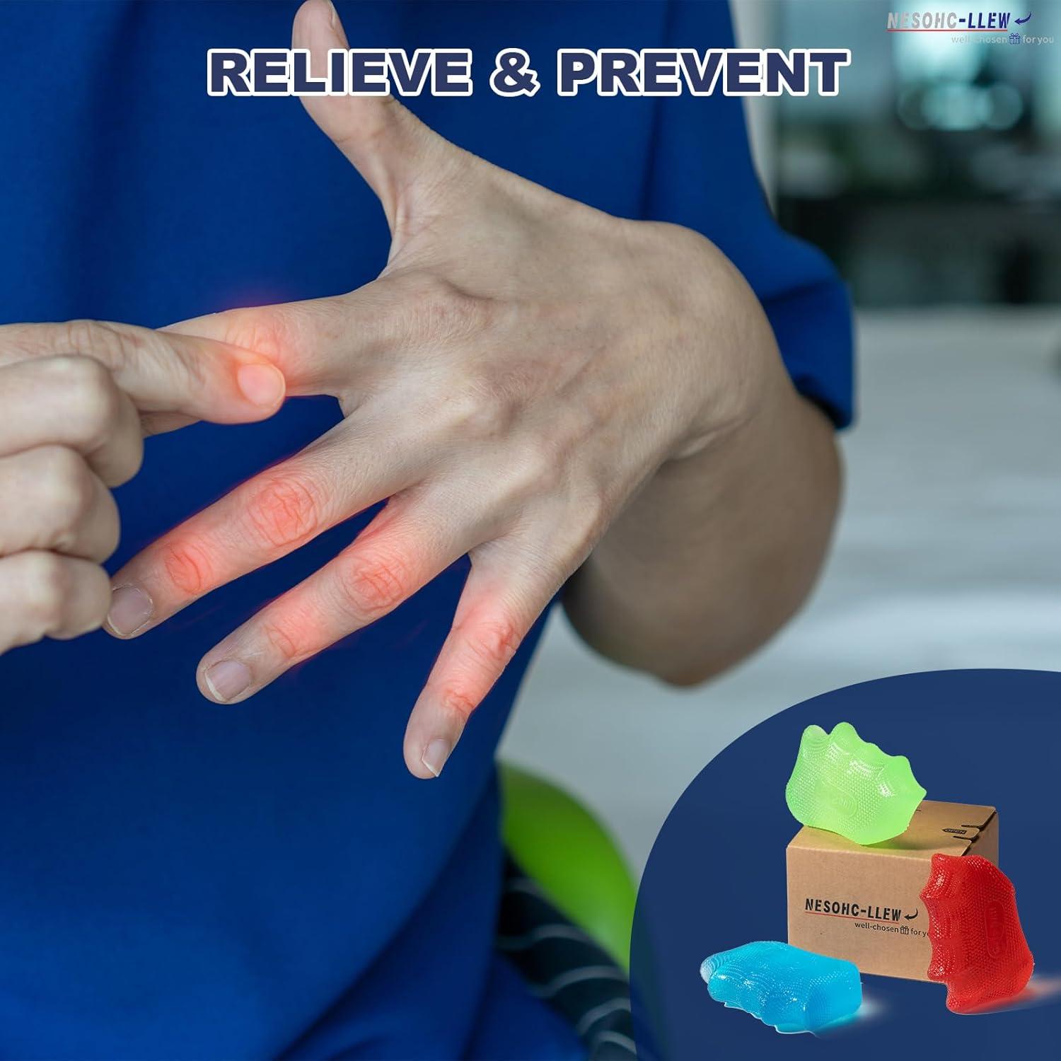 Set de 3 Pelotas de Estrés Ergonómicas NESOHC-LLEW 30/50/80 kg