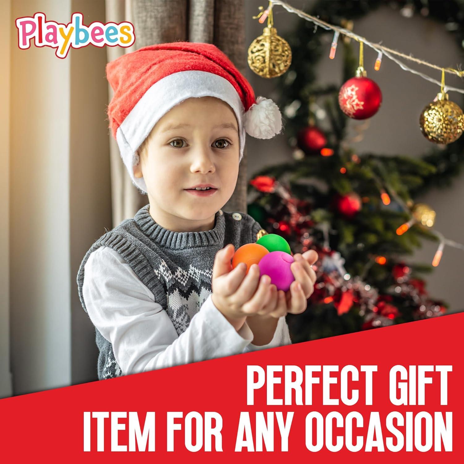 Bolas Antiestrés Playbees 4PK 5,08 cm Juguetes Sensoriales