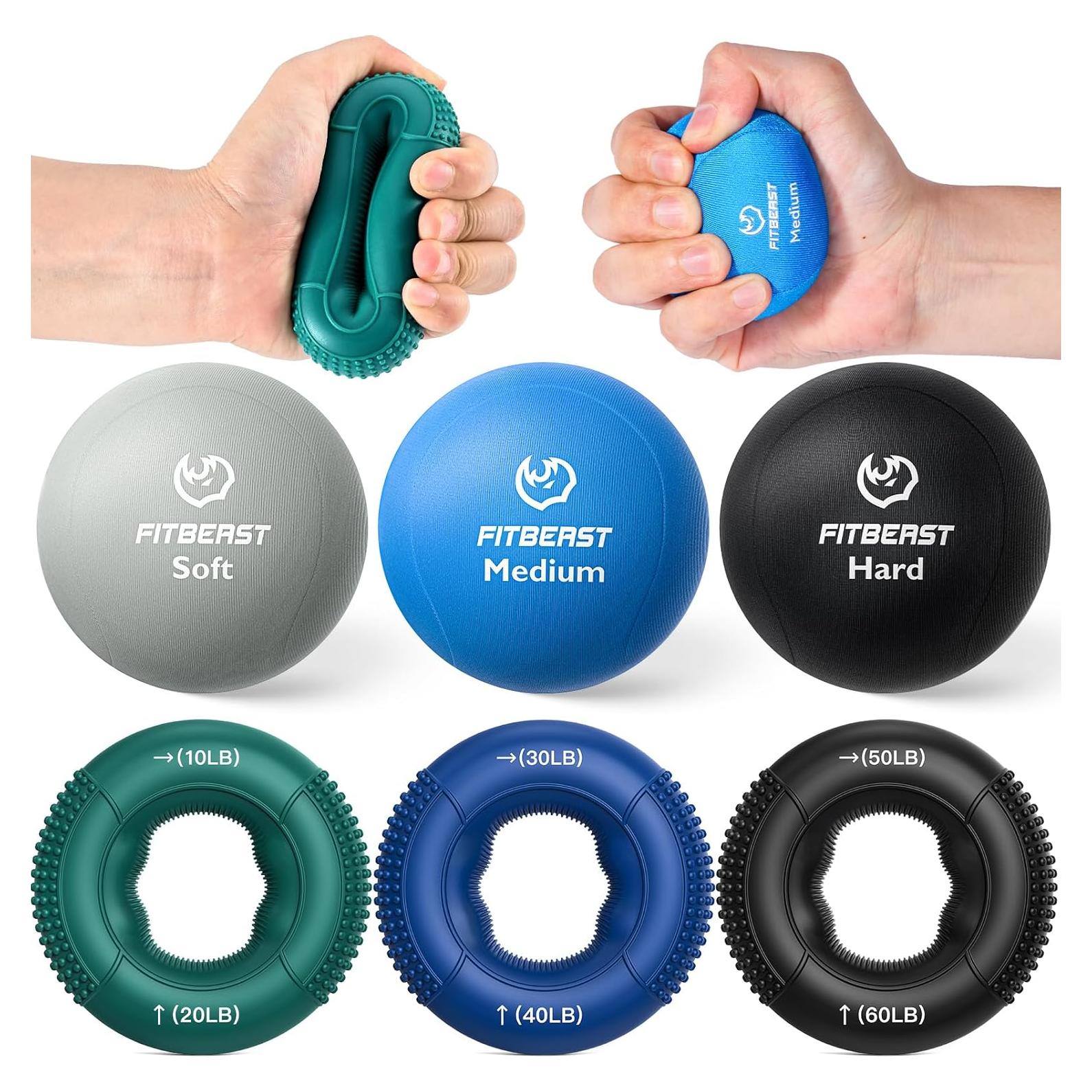 Entrenador de Fuerza de Agarre FitBeast Set 6 Piezas