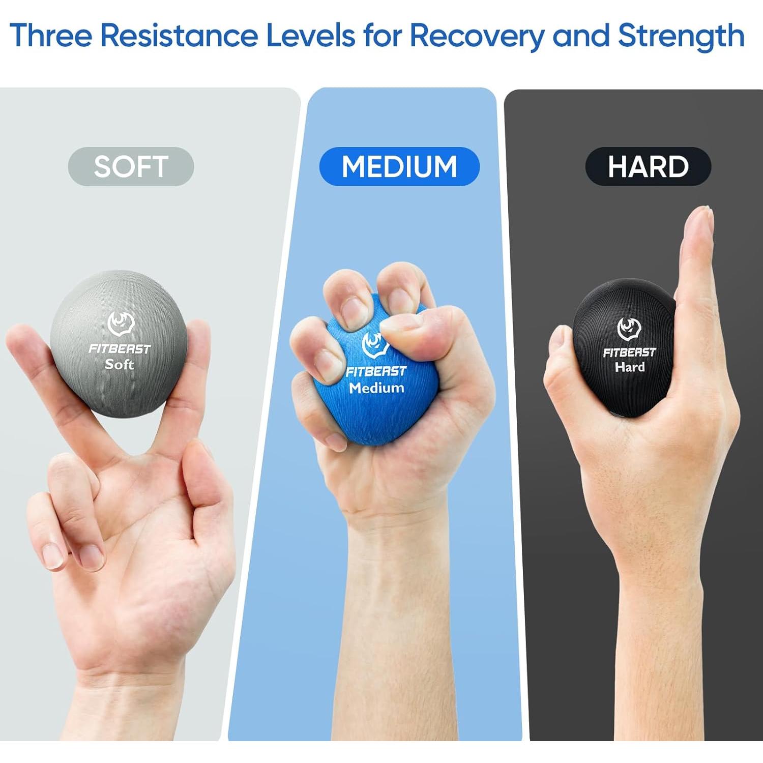 Entrenador de Fuerza de Agarre FitBeast Set 6 Piezas