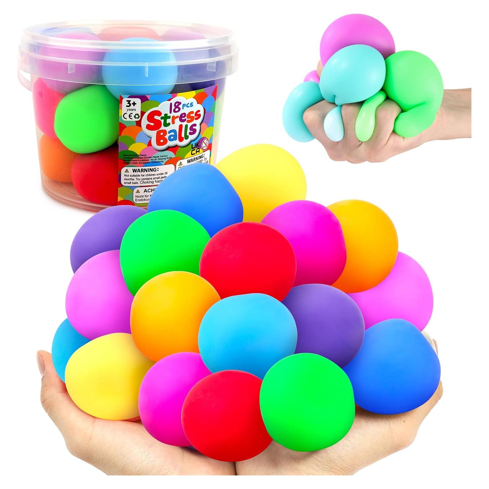 Pelotas Antiestrés Squishy Small Fish - Paquete 18 Pcs