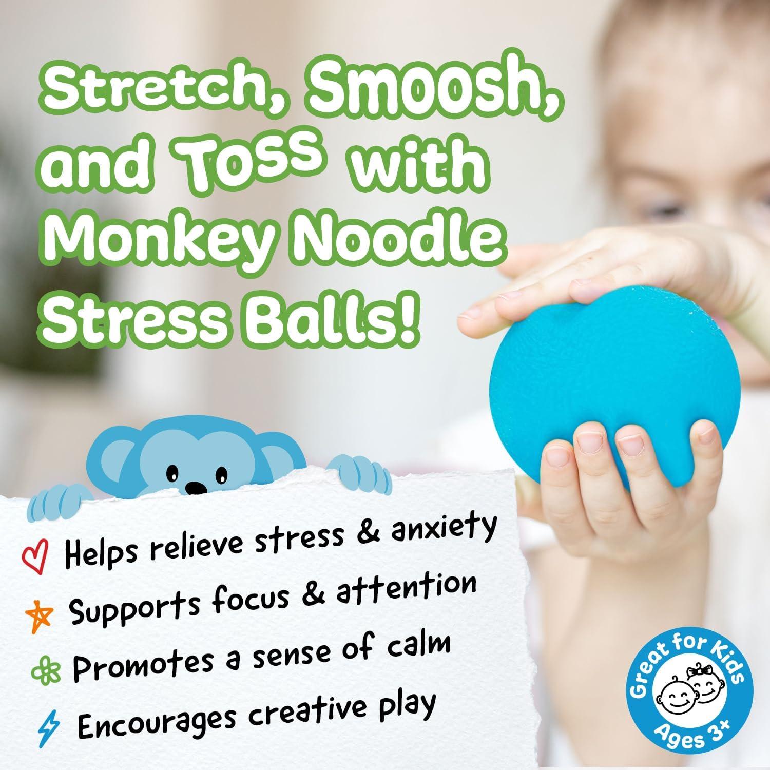 Pelotas Antiestrés Squishy Impresa 3 Pack 5.72 cm