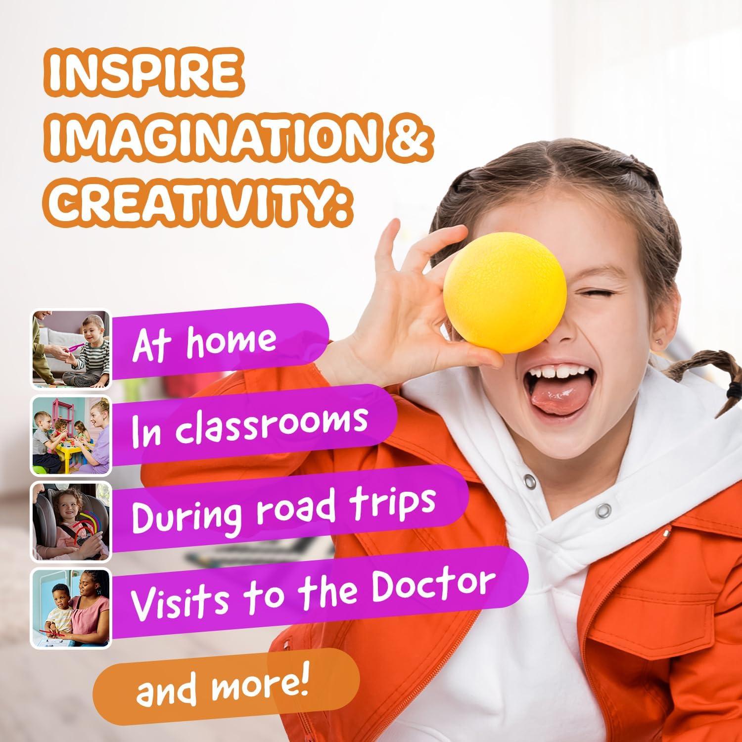 Pelotas Antiestrés Squishy Impresa 3 Pack 5.72 cm