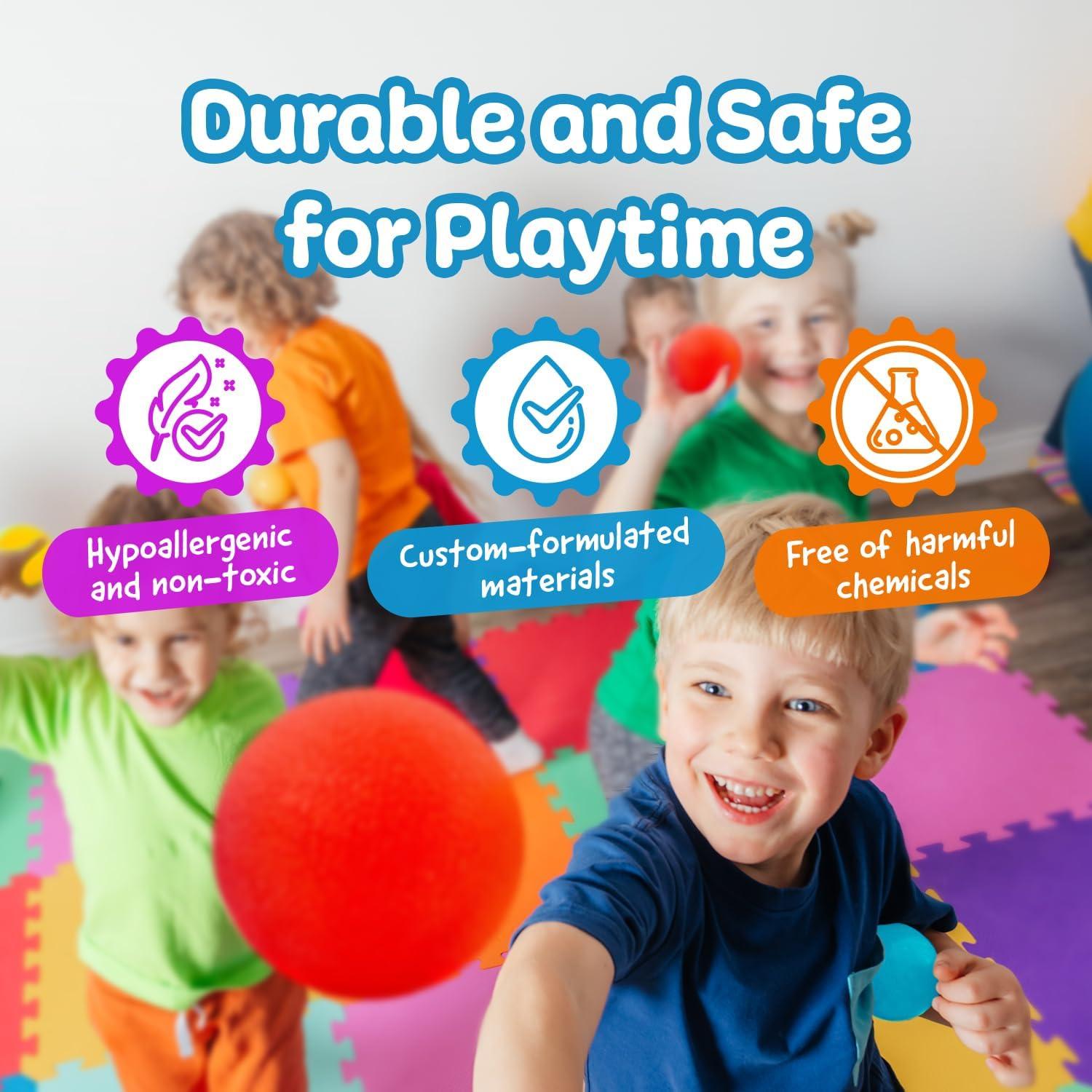 Pelotas Antiestrés Squishy Impresa 3 Pack 5.72 cm