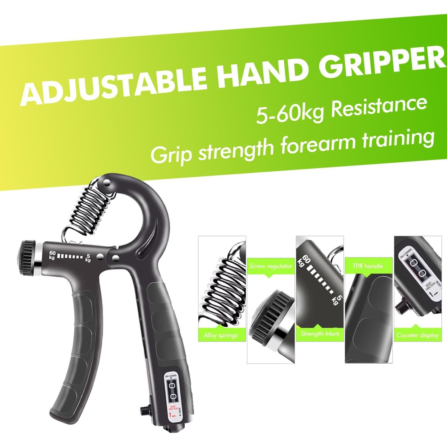 Kit de Entrenamiento de Fuerza de Mano MUMUWIND 8 Piezas