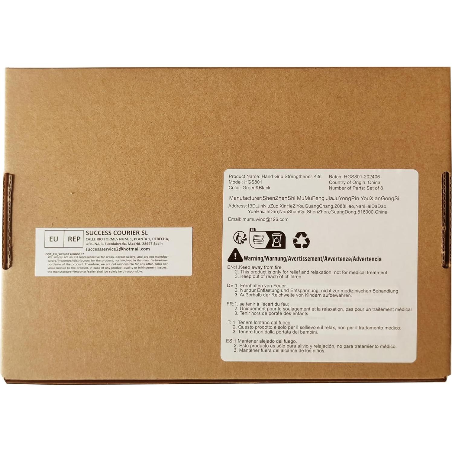 Kit de Entrenamiento de Fuerza de Mano MUMUWIND 8 Piezas