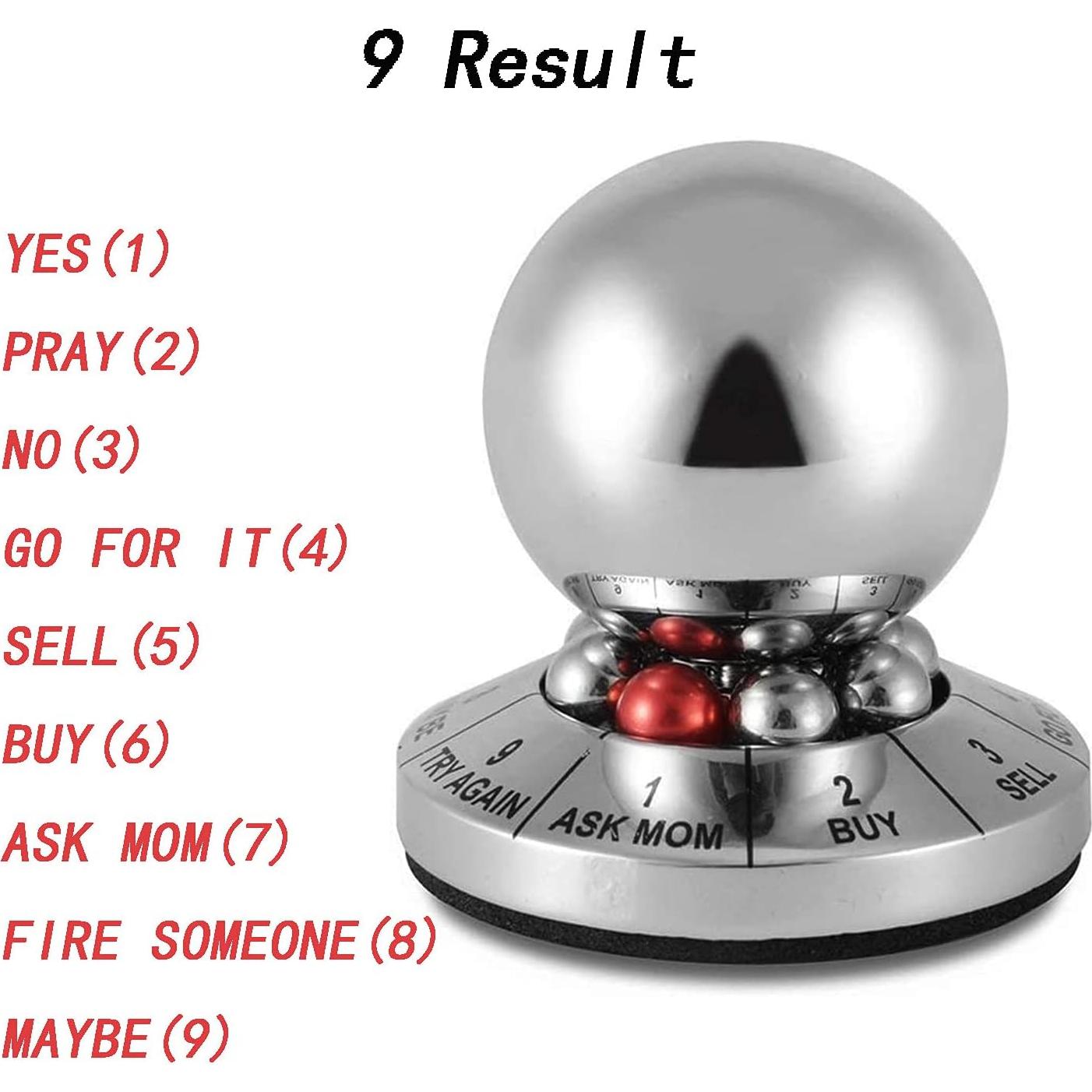 Bola Decisora de Metal Hsxxf 3.5 cm Antiestrés Oficina