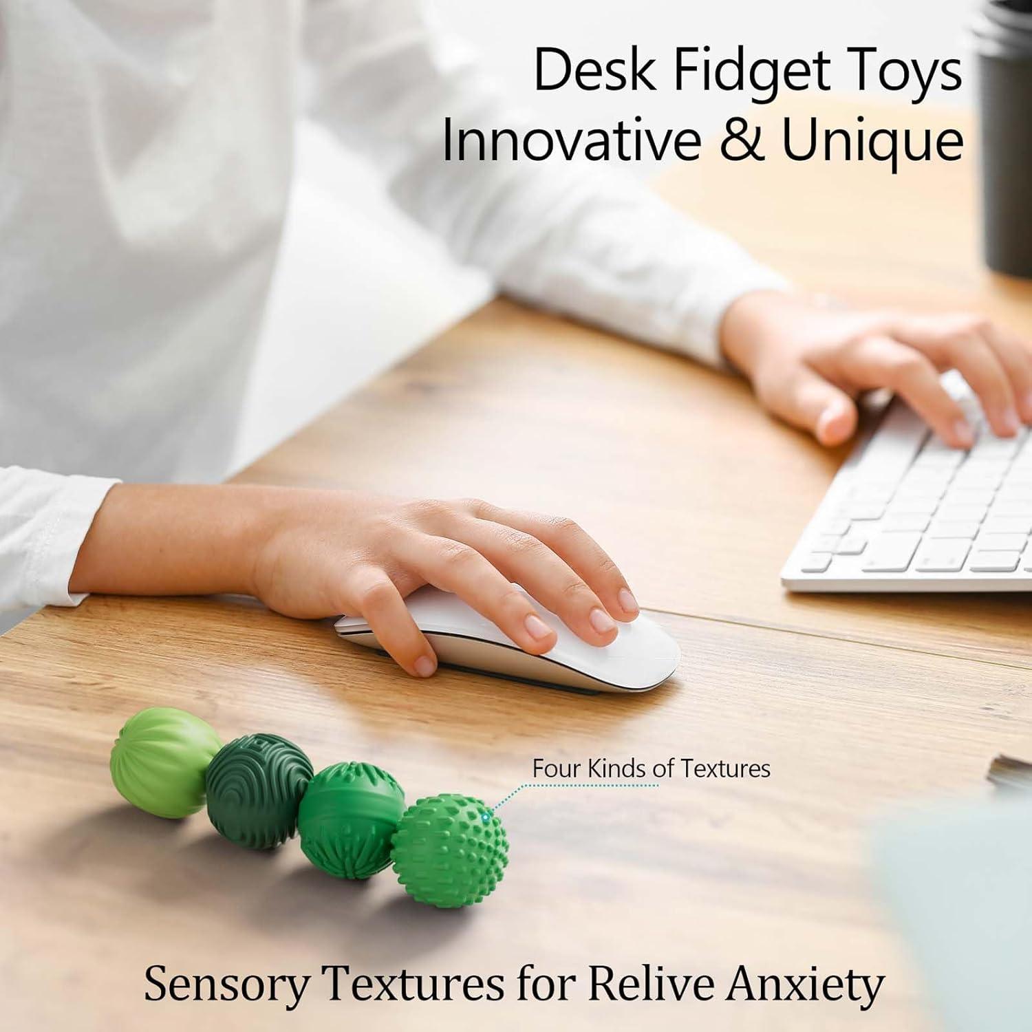 Pelotas Magnéticas de Silicona LUCKDOOR 4PCS Antiestrés