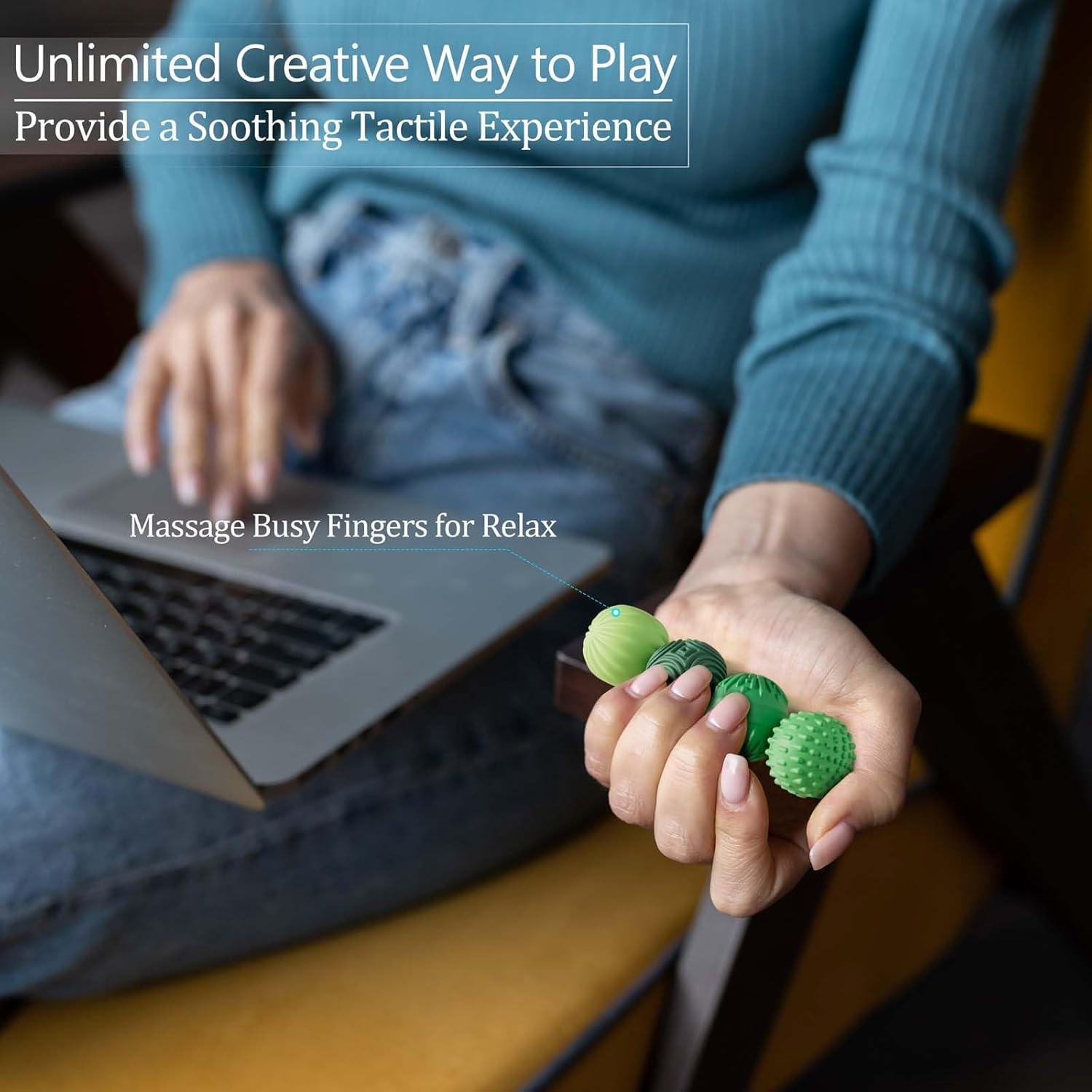 Pelotas Magnéticas de Silicona LUCKDOOR 4PCS Antiestrés