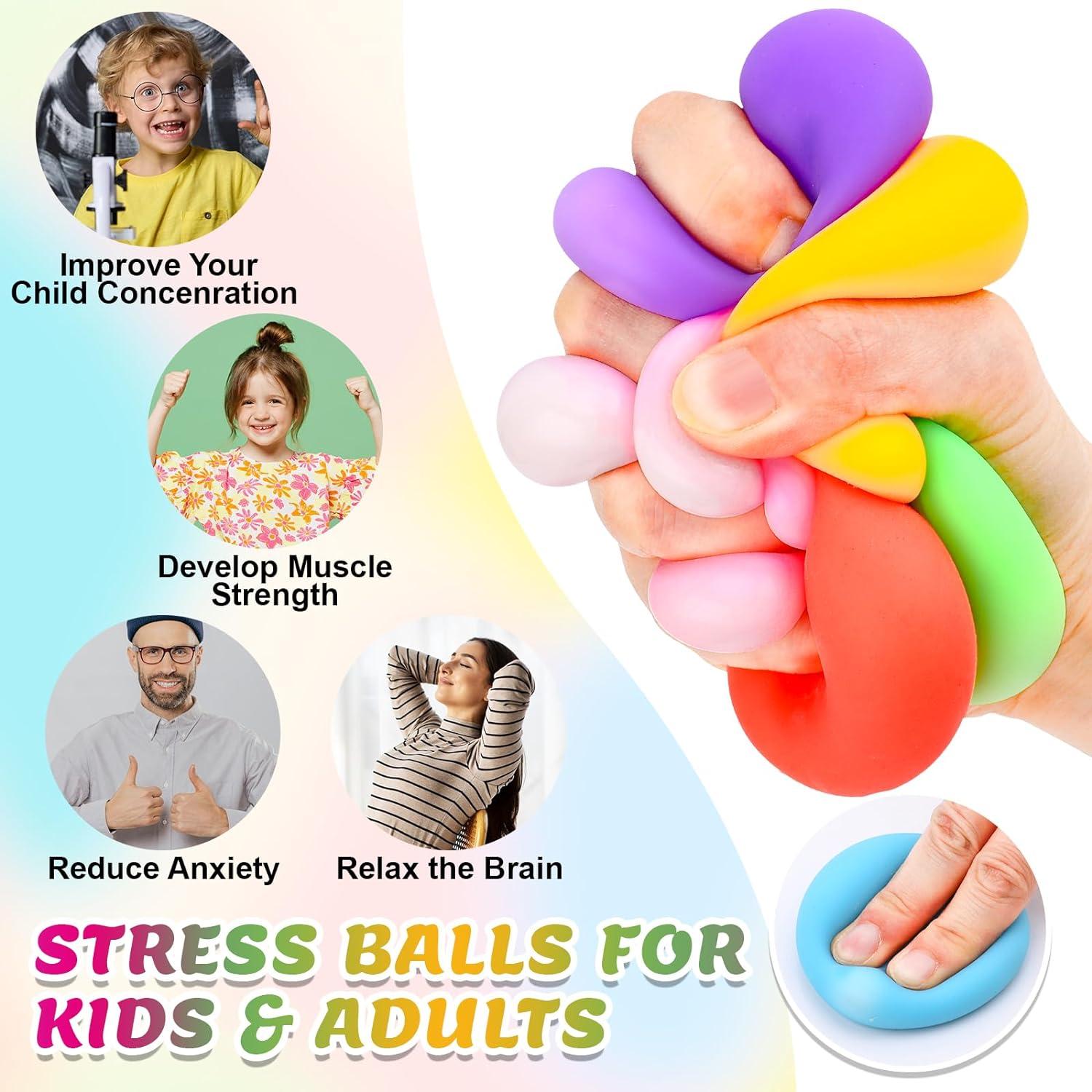 Paquete de 12 Pelotas Antiestrés VISCOO 4,06 cm