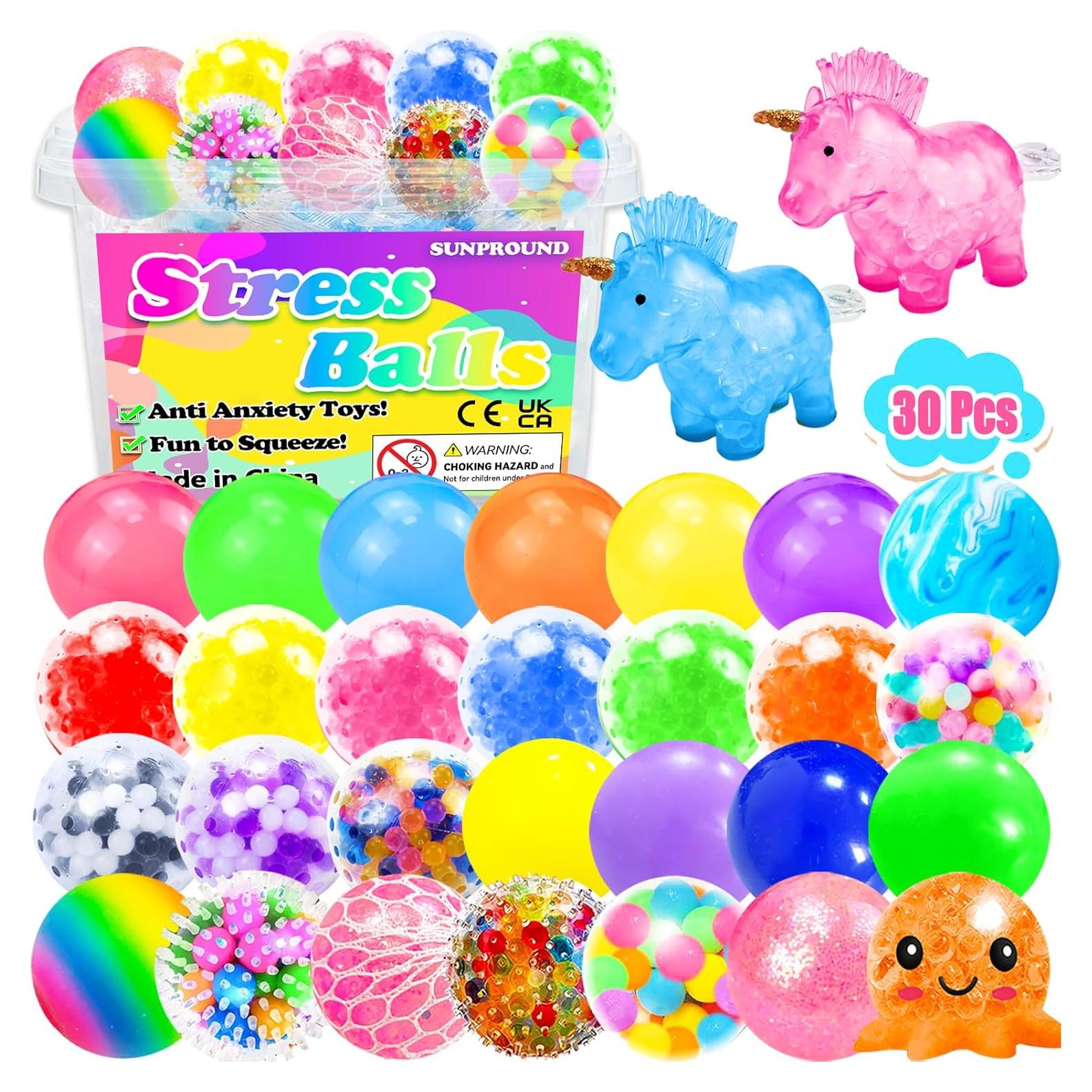 30 Pelotas Antiestrés SUNPROUND 1,59 kg para Adultos