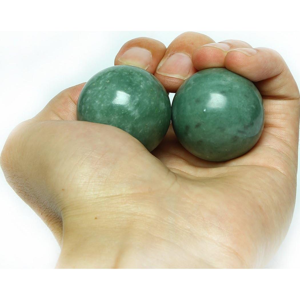 Bolas de Baoding de Mármol Verde Chino BRABUD 3.99 cm