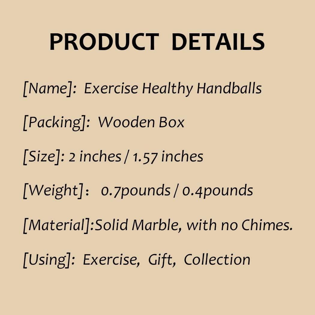 Bolas de Baoding de Mármol Verde Chino BRABUD 3.99 cm