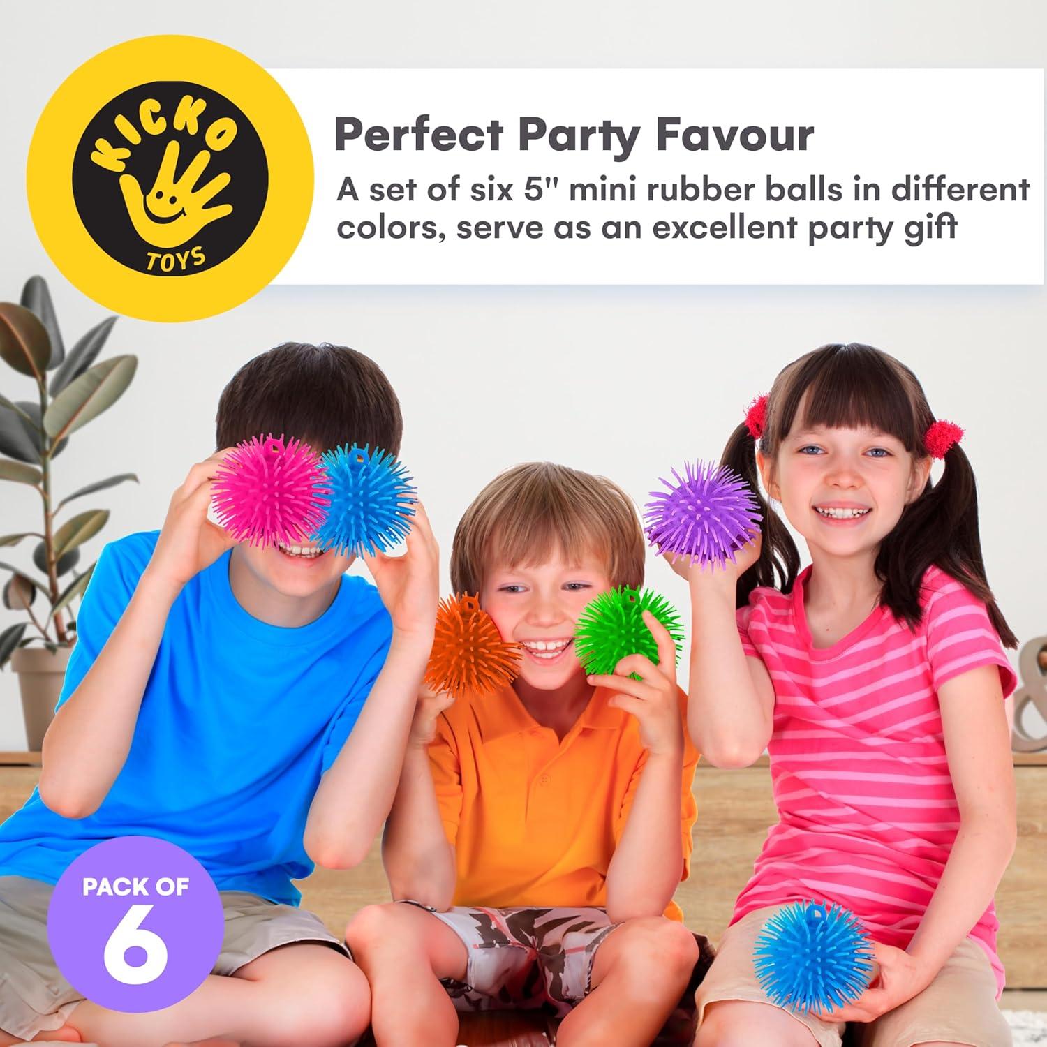 Pelotas Espinosas Kicko - Paquete de 6, 13.97 cm, Niños