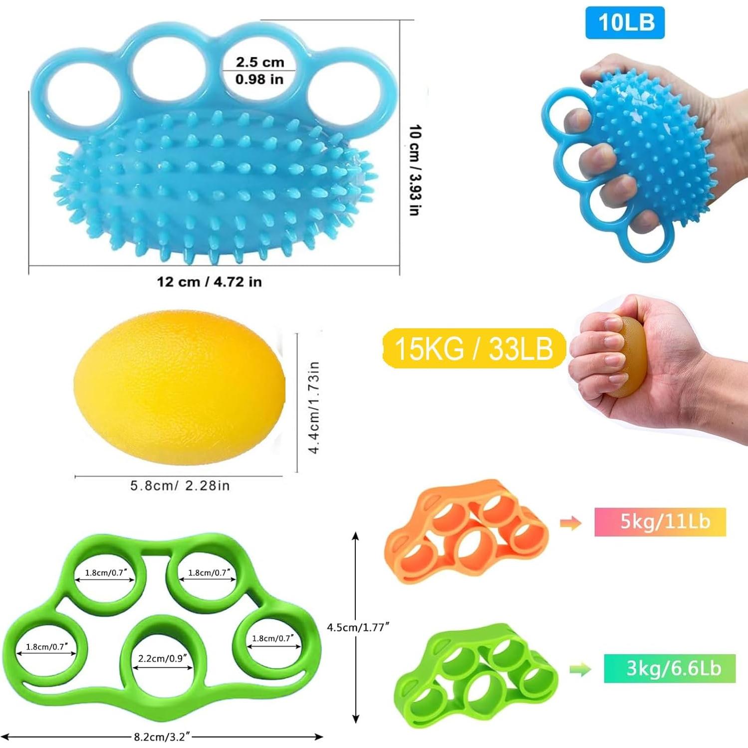 Pelotas de Ejercicio Terapéuticas Qihengzhijia Set de 4