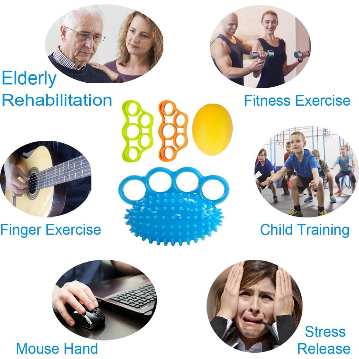 Pelotas de Ejercicio Terapéuticas Qihengzhijia Set de 4