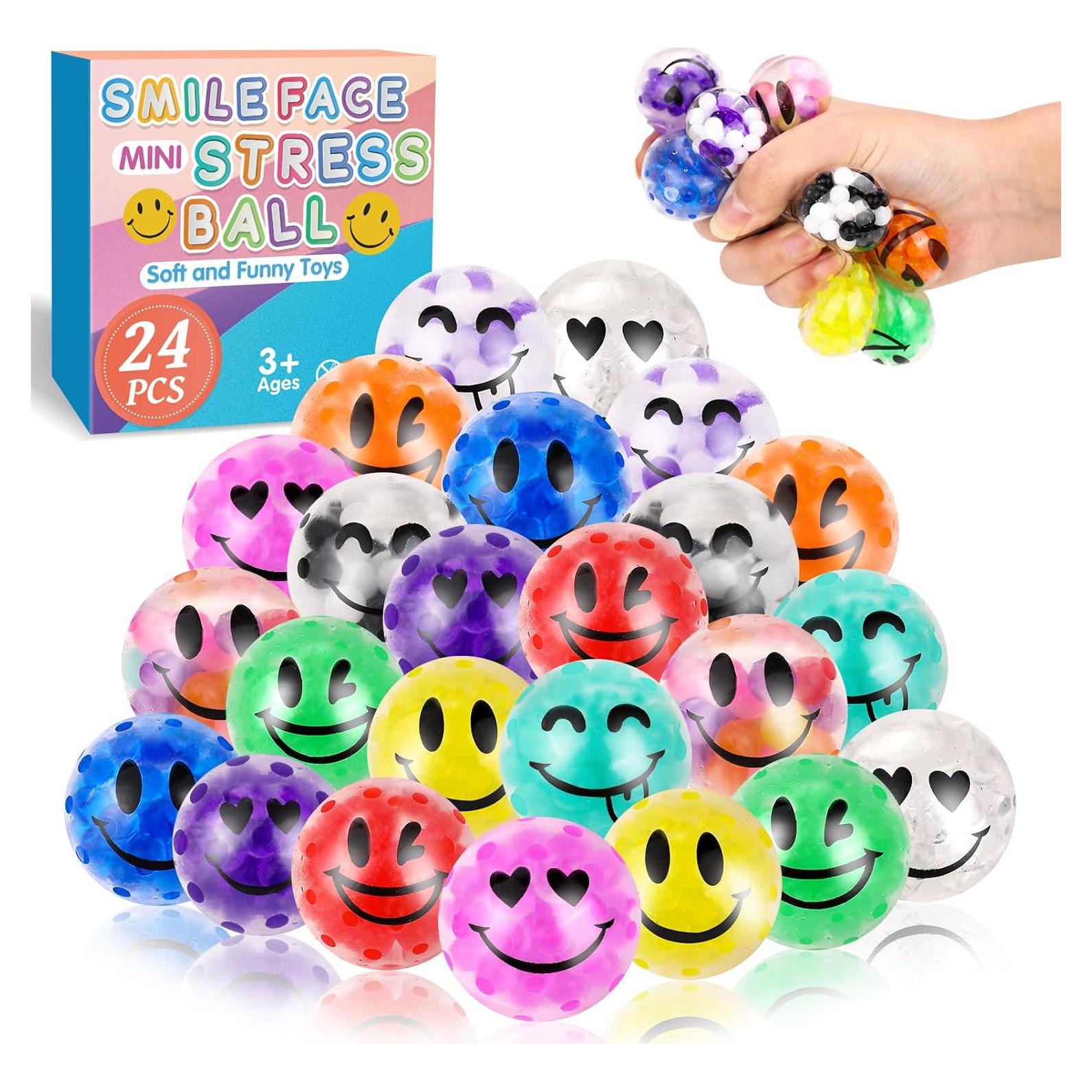 Paquete de 24 Pelotas Antiestrés VESPRO 3,51 cm para Adultos