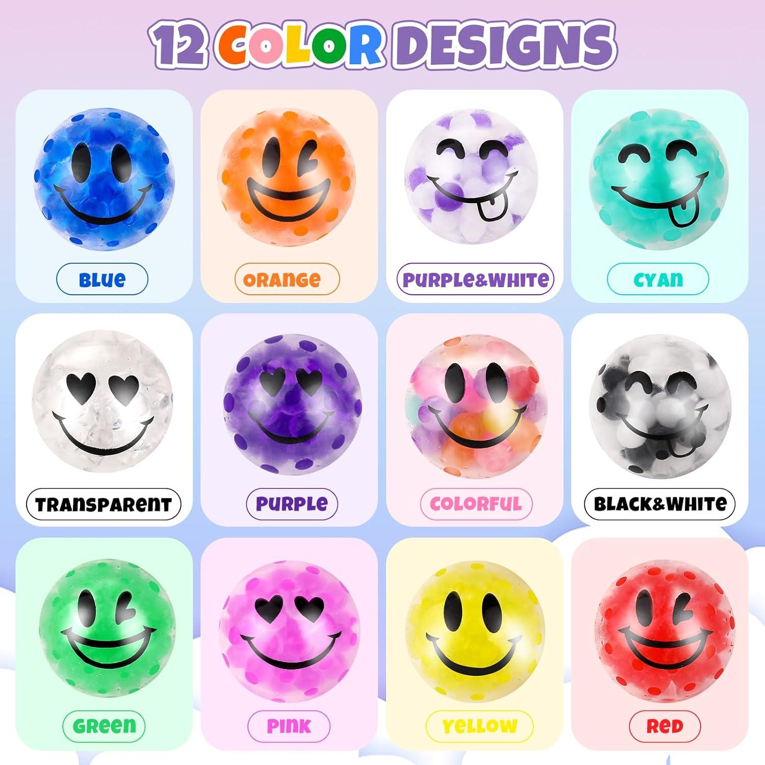 Paquete de 24 Pelotas Antiestrés VESPRO 3,51 cm para Adultos