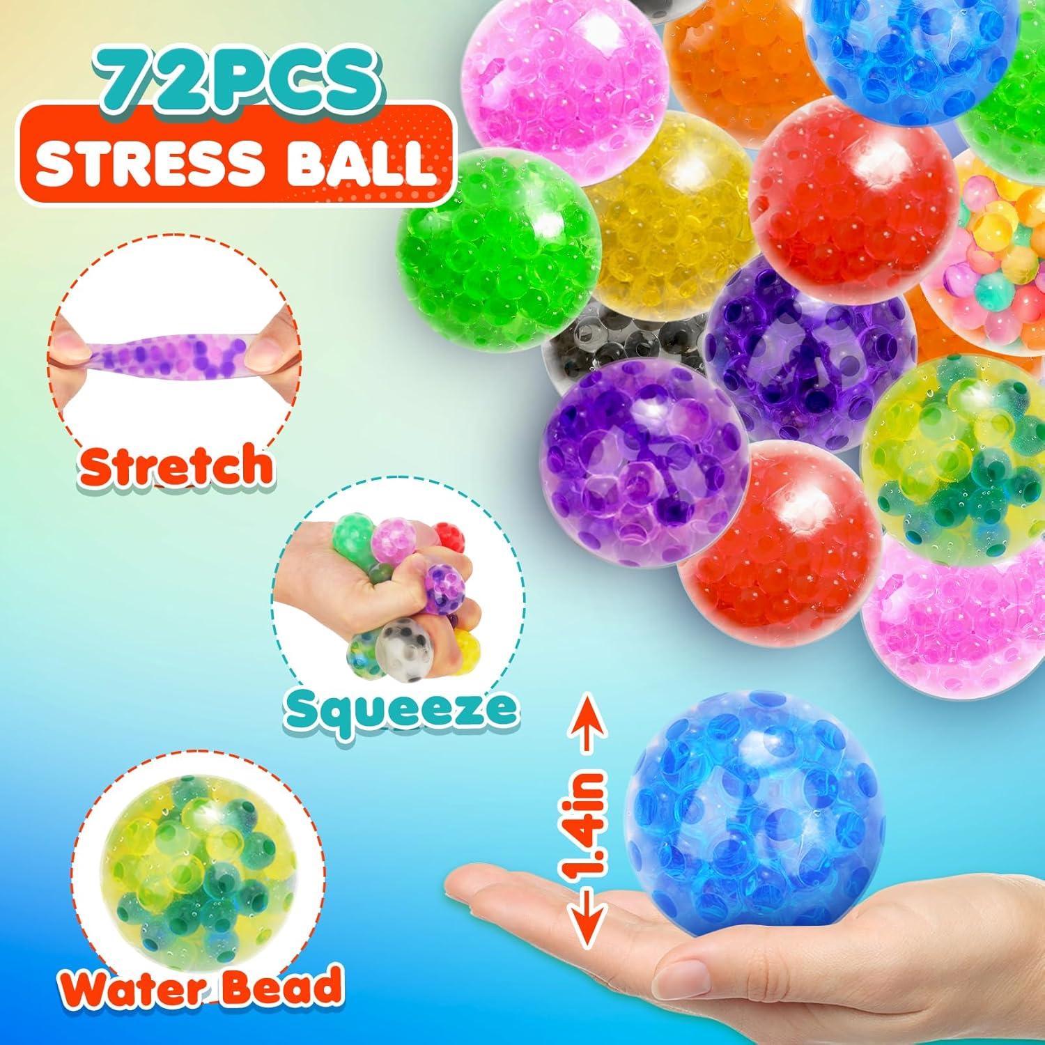 Pelotas Antiestrés Squishy 72 Piezas - Juguetes para Ansiedad