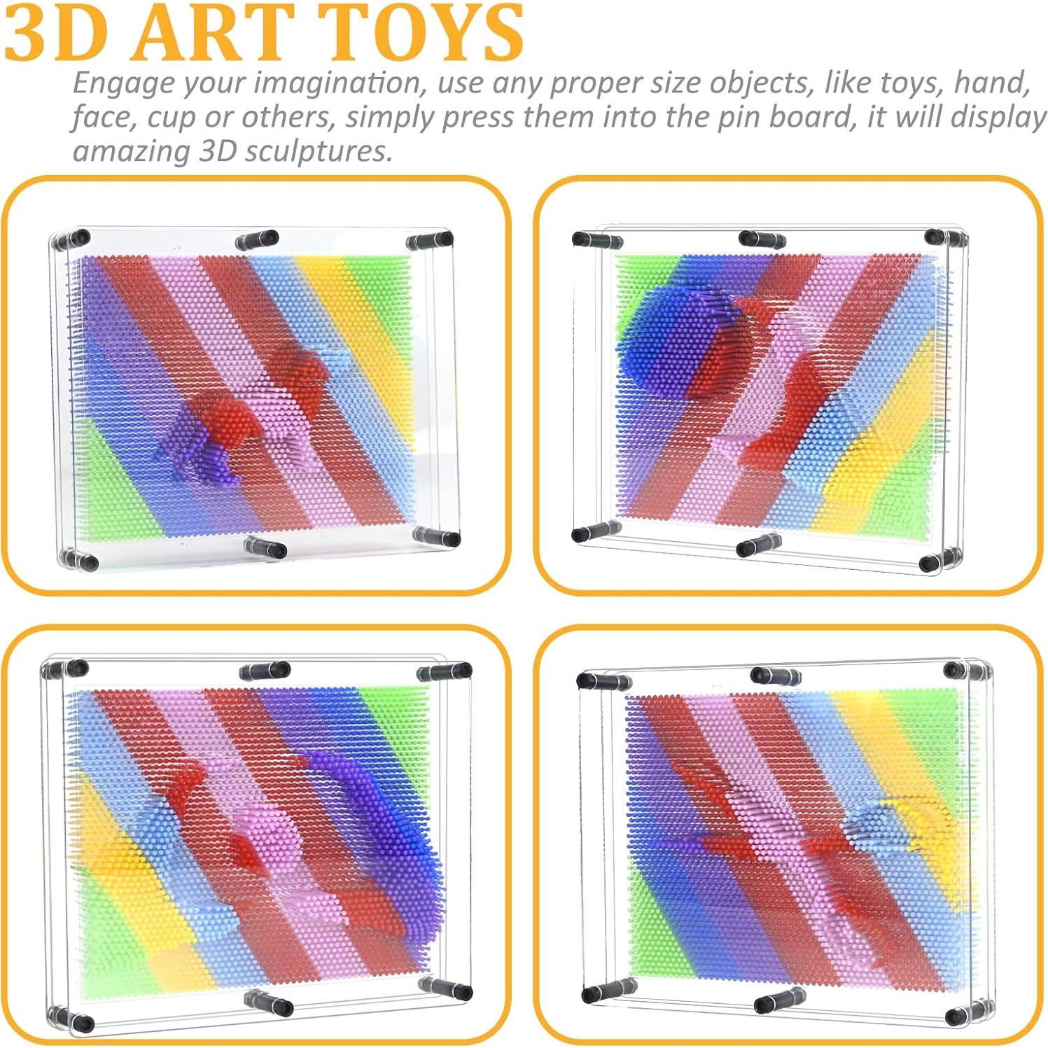 Juguete Sensorial 3D MICKYU Pin Art 20x25 cm para Niños