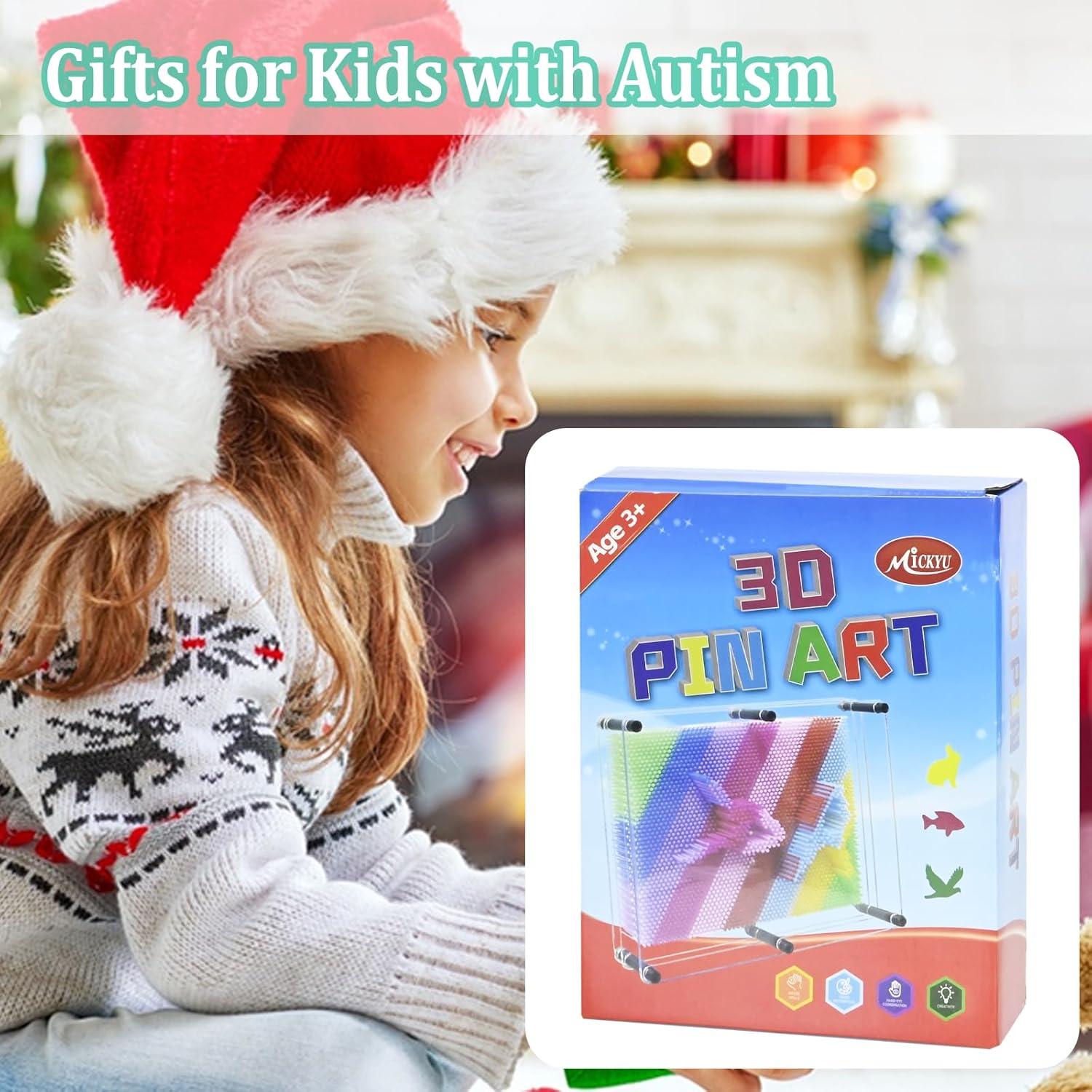 Juguete Sensorial 3D MICKYU Pin Art 20x25 cm para Niños