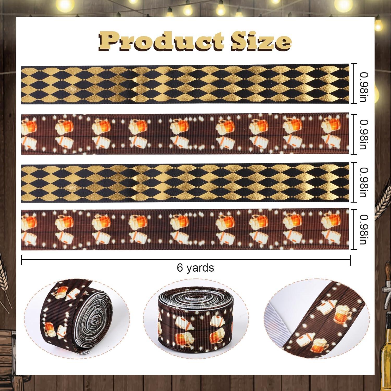 4 Rollos de Cinta Cheerupp Negro y Dorado para Manualidades