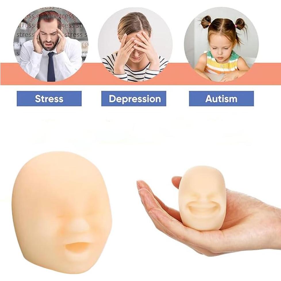 Pelota Antiestrés de Cara Humana MSRRTUSY 6.5 cm