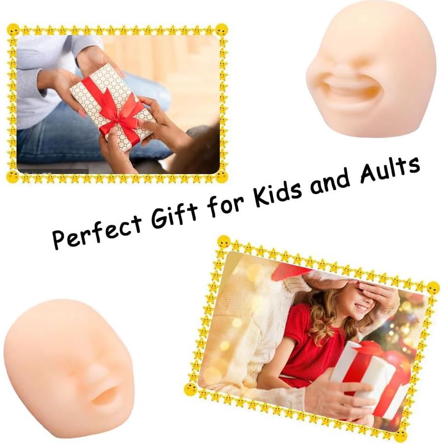 Pelota Antiestrés de Cara Humana MSRRTUSY 6.5 cm