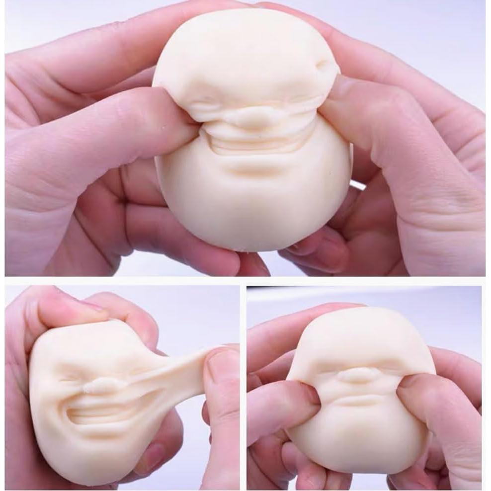 Pelota Antiestrés de Cara Humana MSRRTUSY 6.5 cm